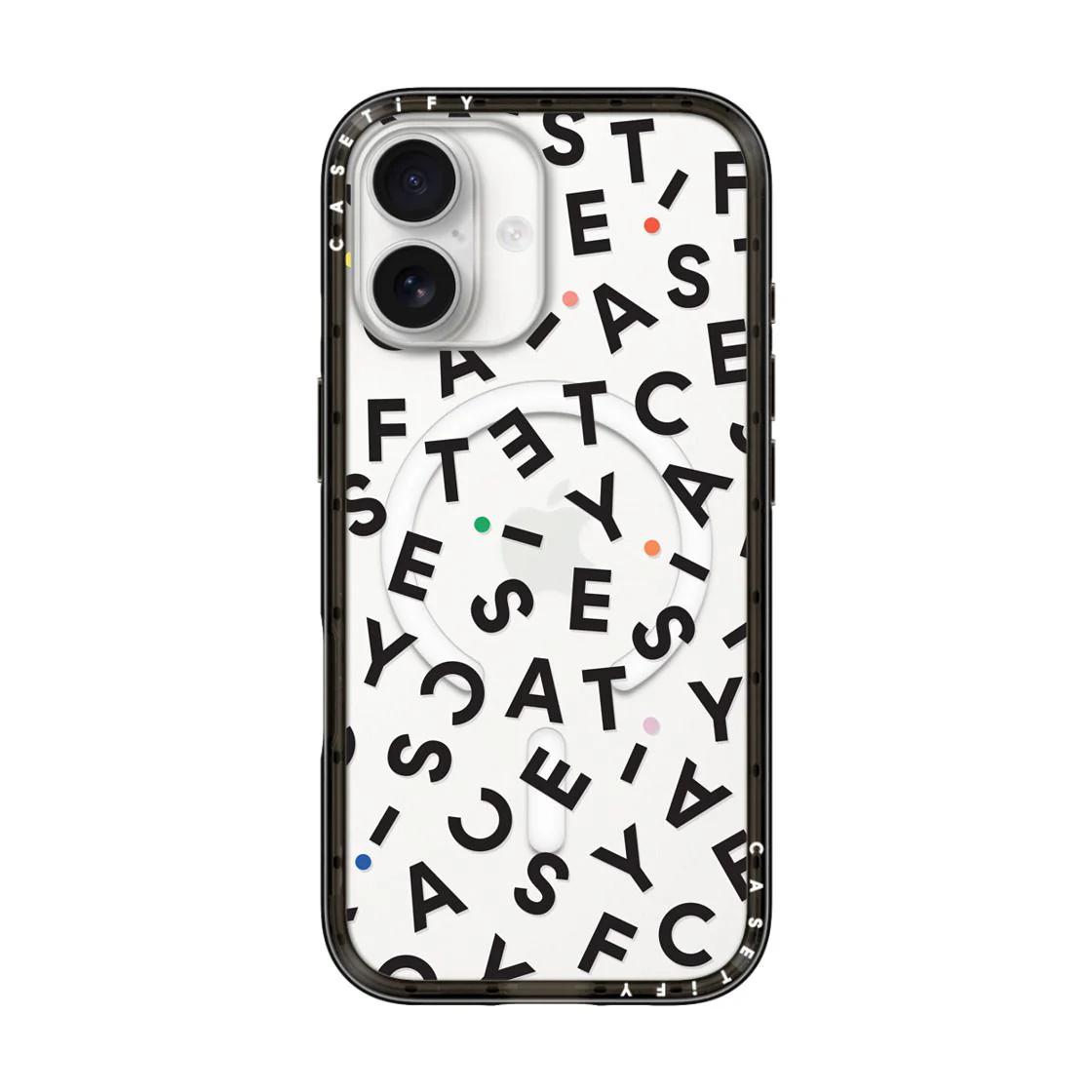 CASETIFY Compact MagSafe Case for iPhone 17 - Monogram Black