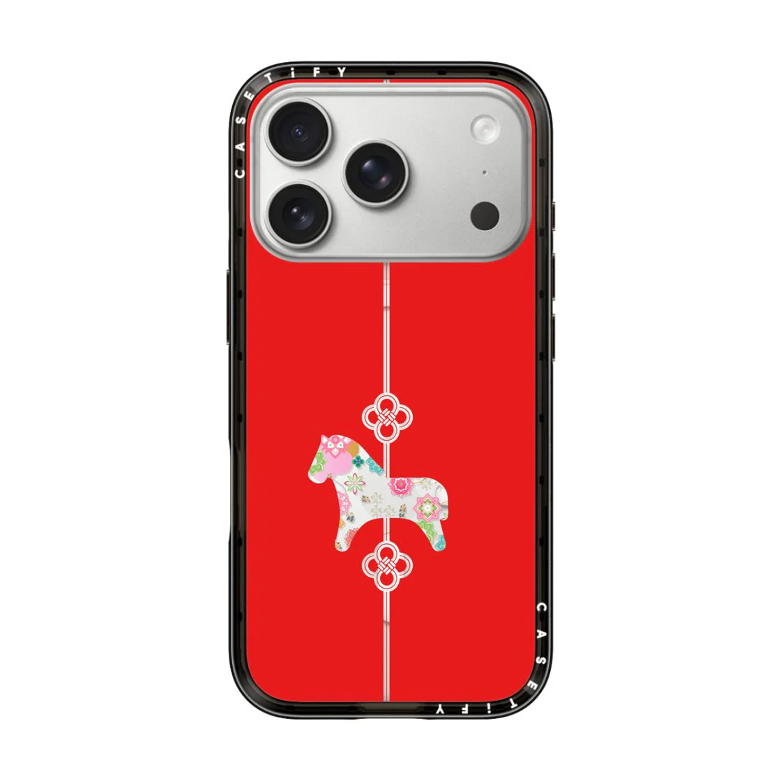 "CASETIFY Compact MagSafe Case for iPhone 17 Pro - Lucky Knot, Lucky Horse"