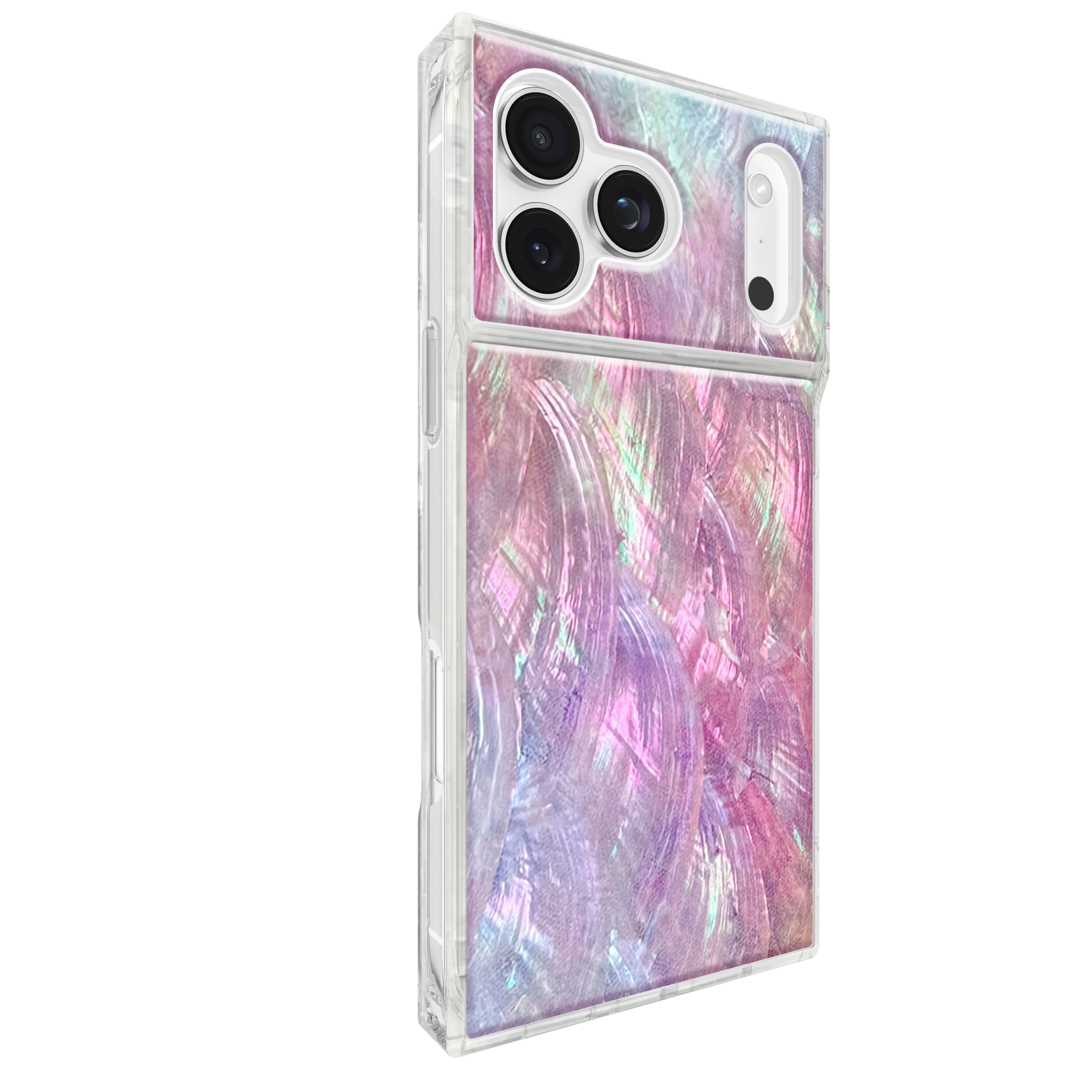 FLAUNT Square Printed MagSafe Case for iPhone 17 Pro Max - Pink Mother of Pearl - Image 6
