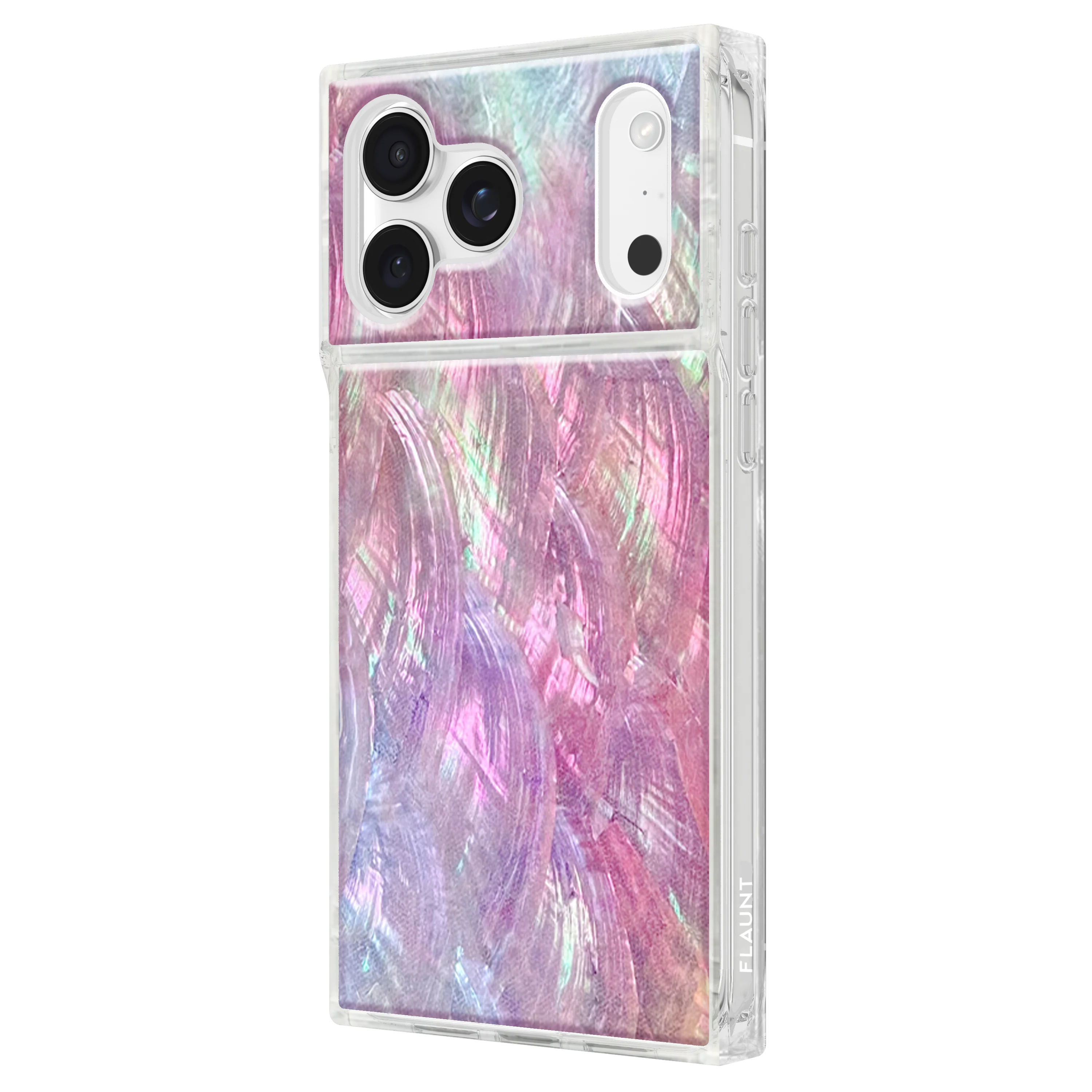 FLAUNT Square Printed MagSafe Case for iPhone 17 Pro Max - Pink Mother of Pearl - Image 7