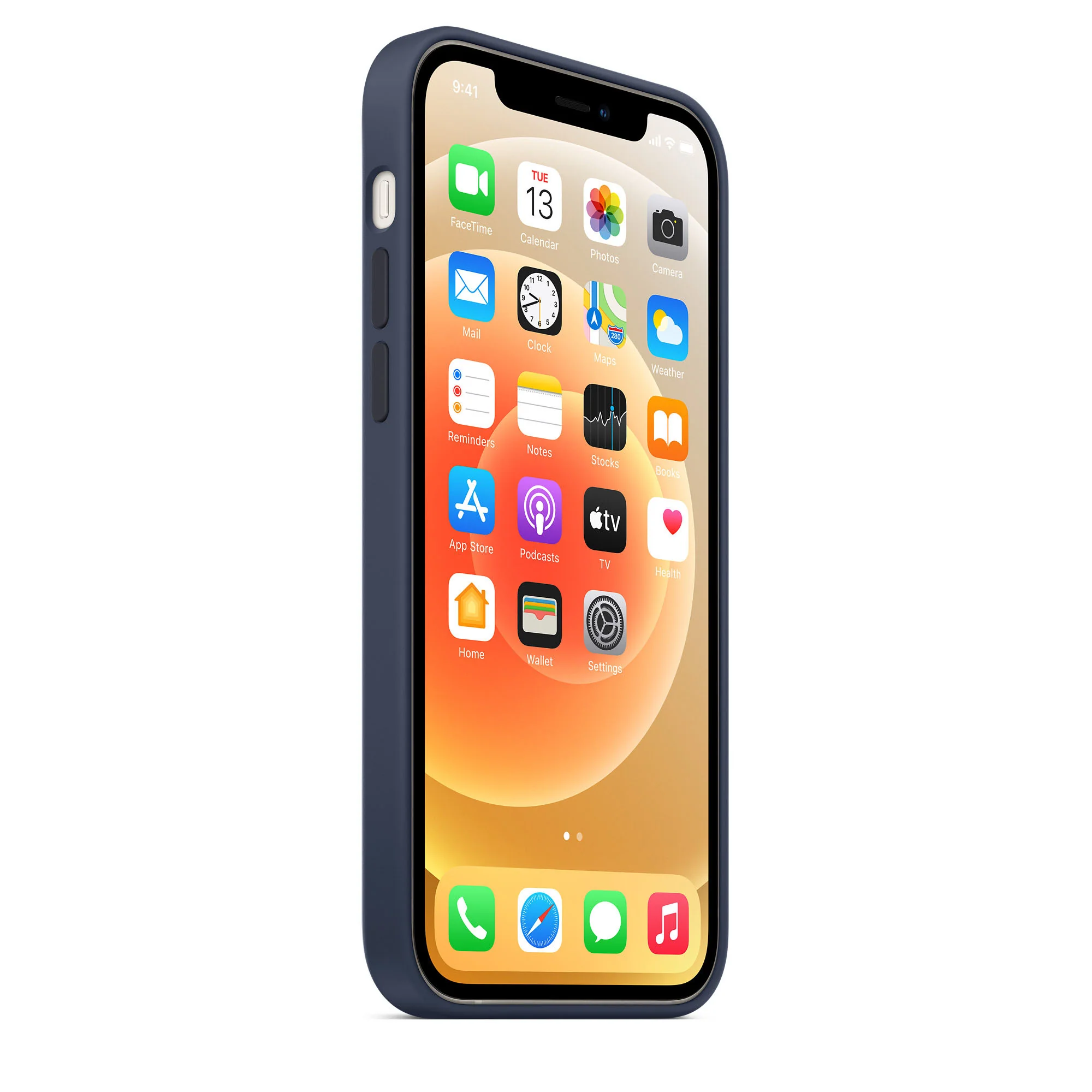 iPhone 12 | 12 Pro Silicone Case with MagSafe - Deep Navy - Image 5