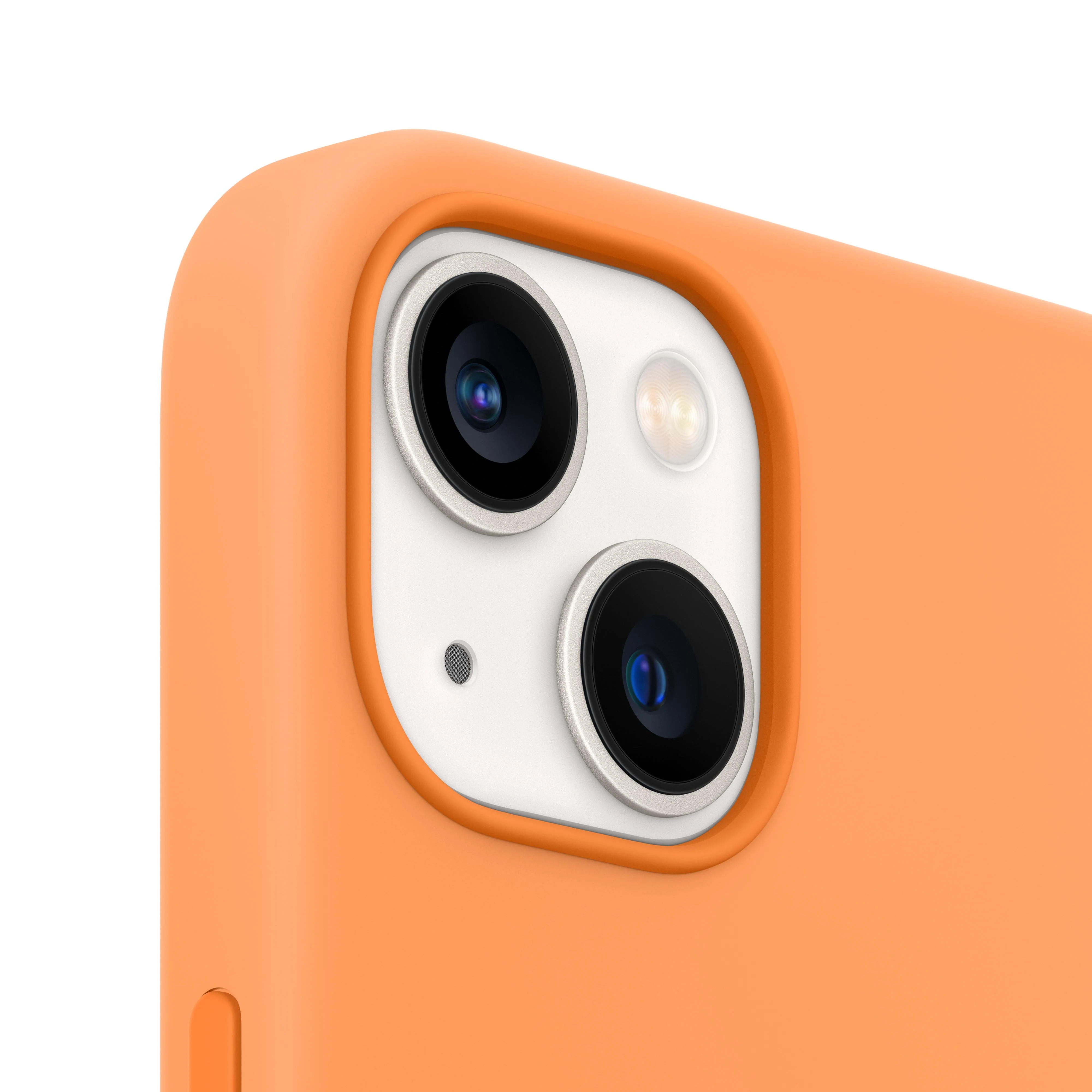 iPhone 13 mini Silicone Case with MagSafe - Marigold - Image 3