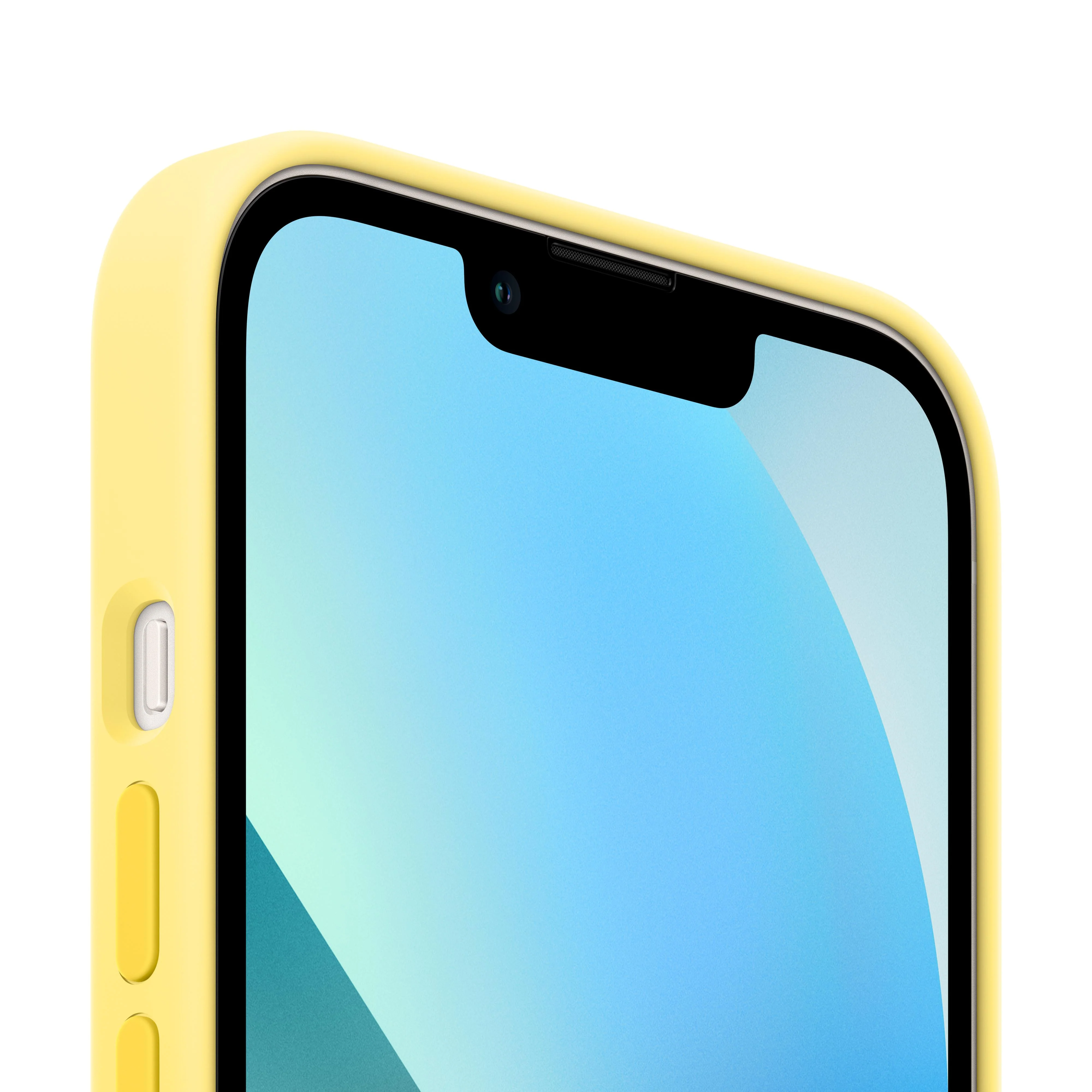 iPhone 13 mini Silicone Case with MagSafe - Lemon Zest - Image 2