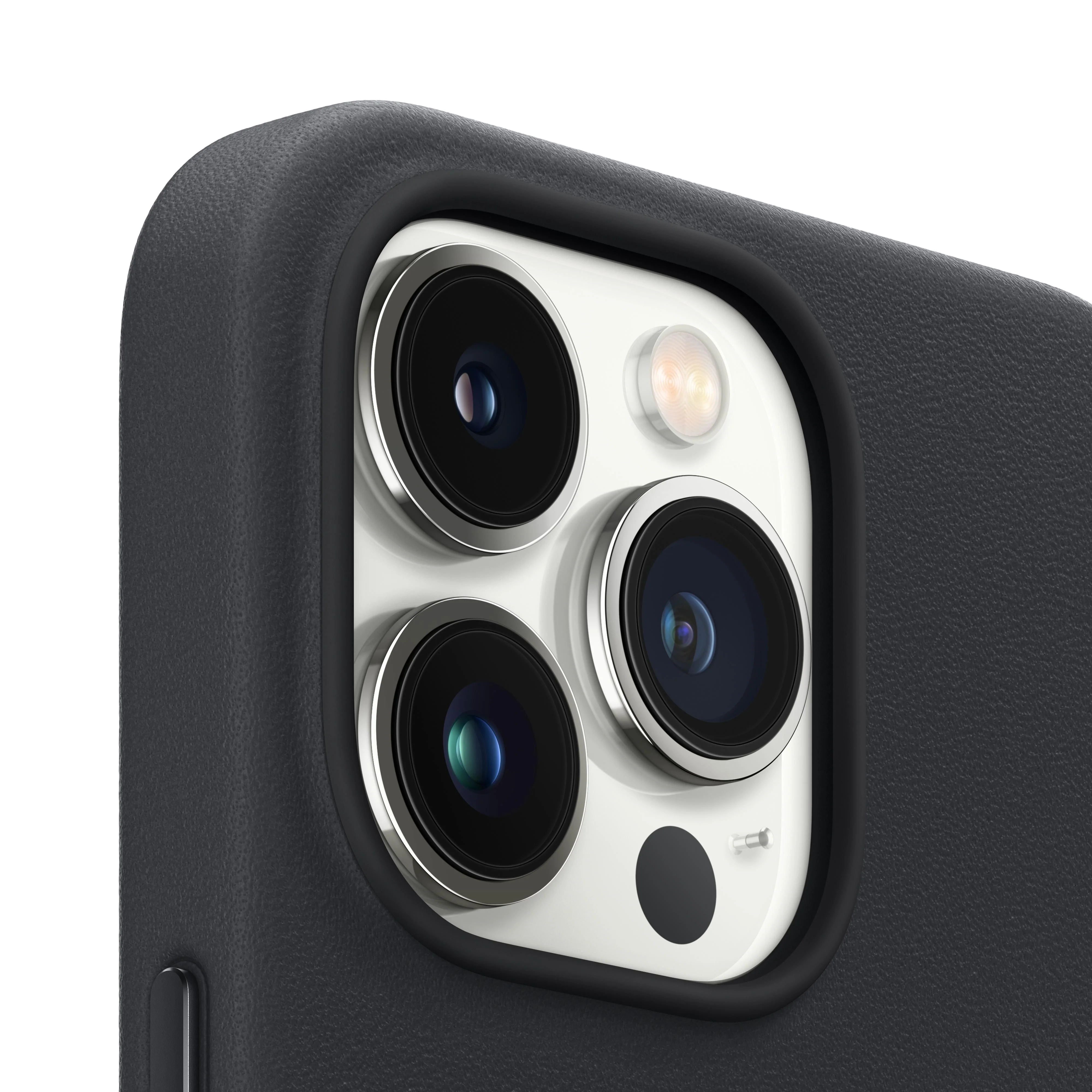 iPhone 13 Pro Max Leather Case with MagSafe - Midnight - Image 3