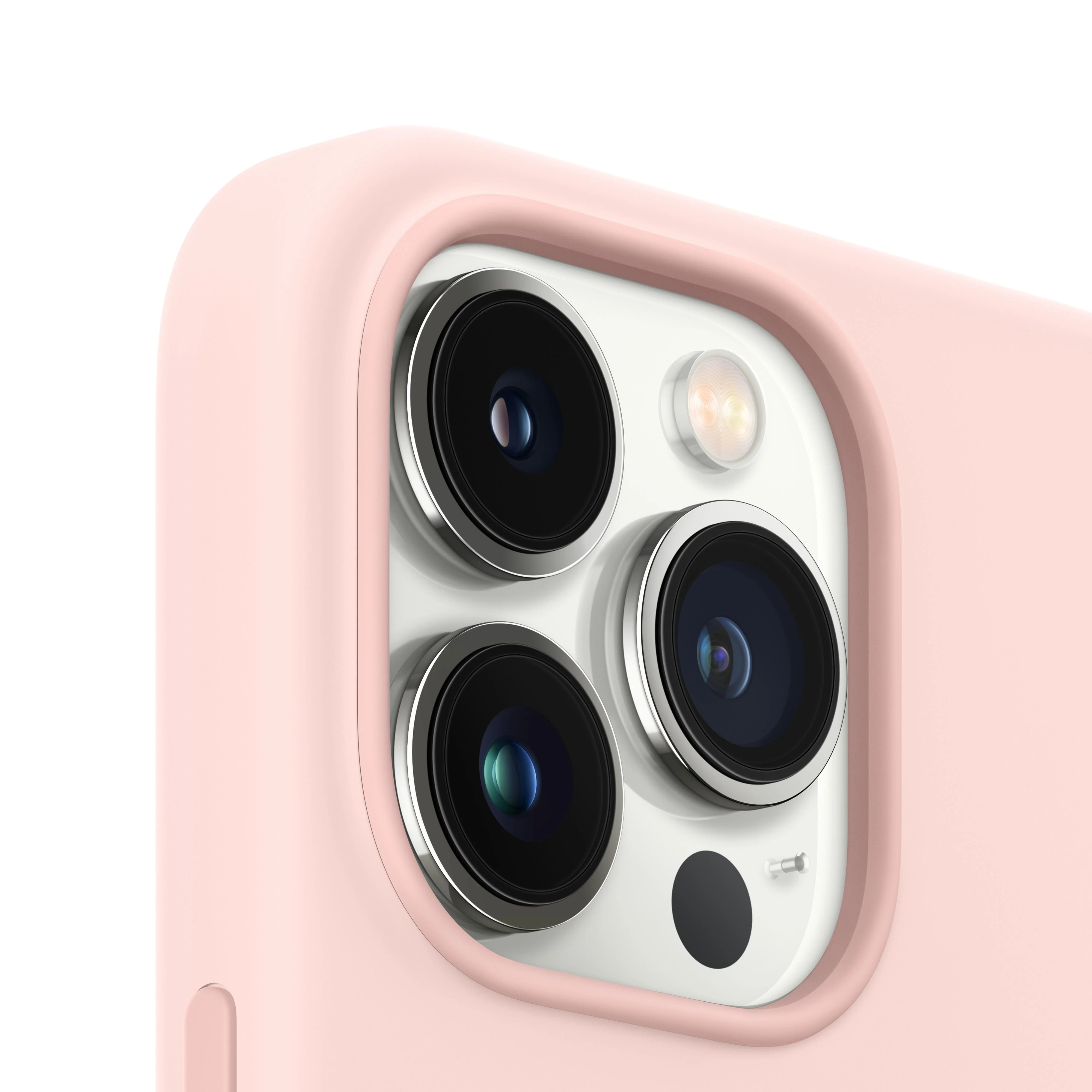 iPhone 13 Pro Silicone Case with MagSafe _ Chalk Pink - Image 3