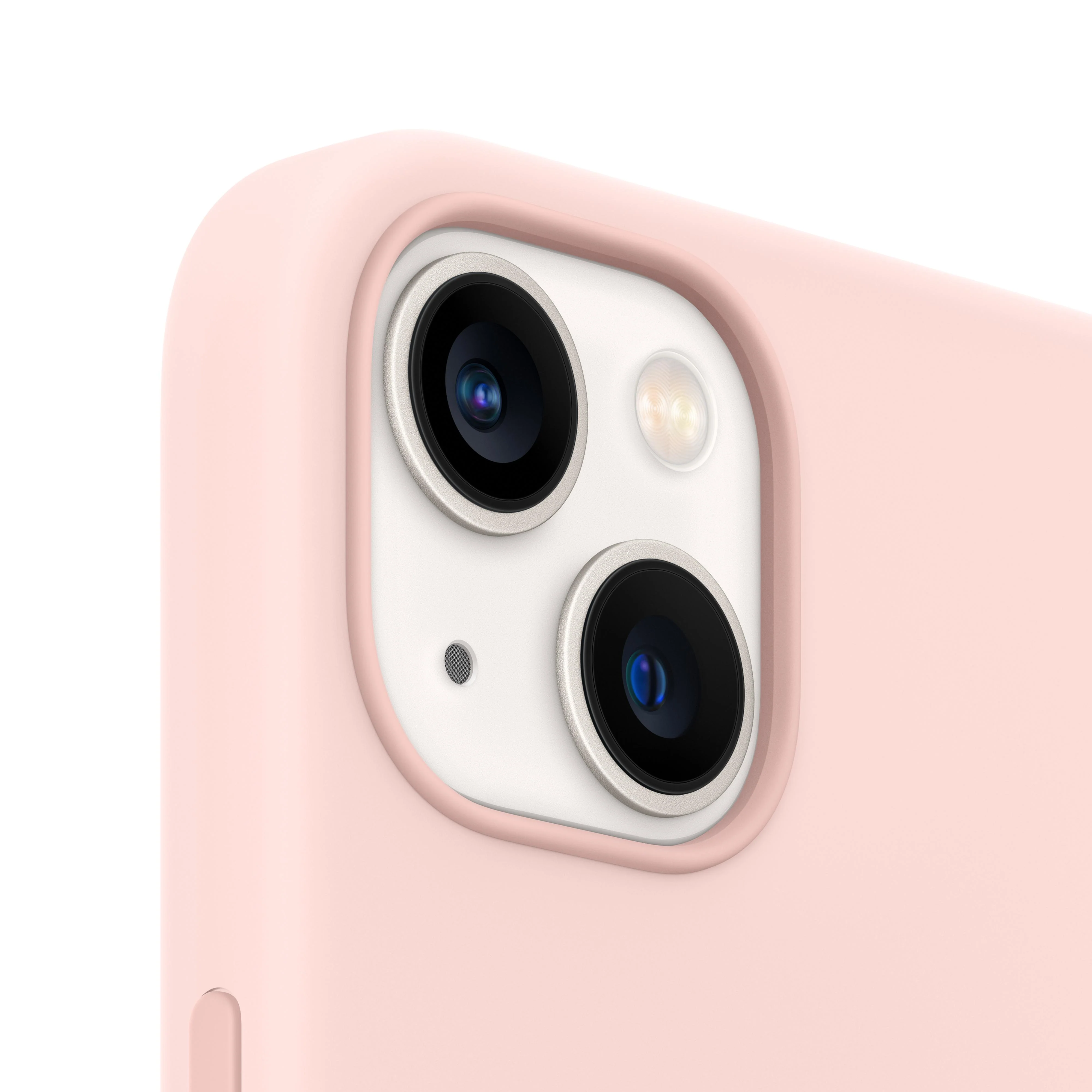 iPhone 13 Silicone Case with MagSafe _ Chalk Pink - Image 3