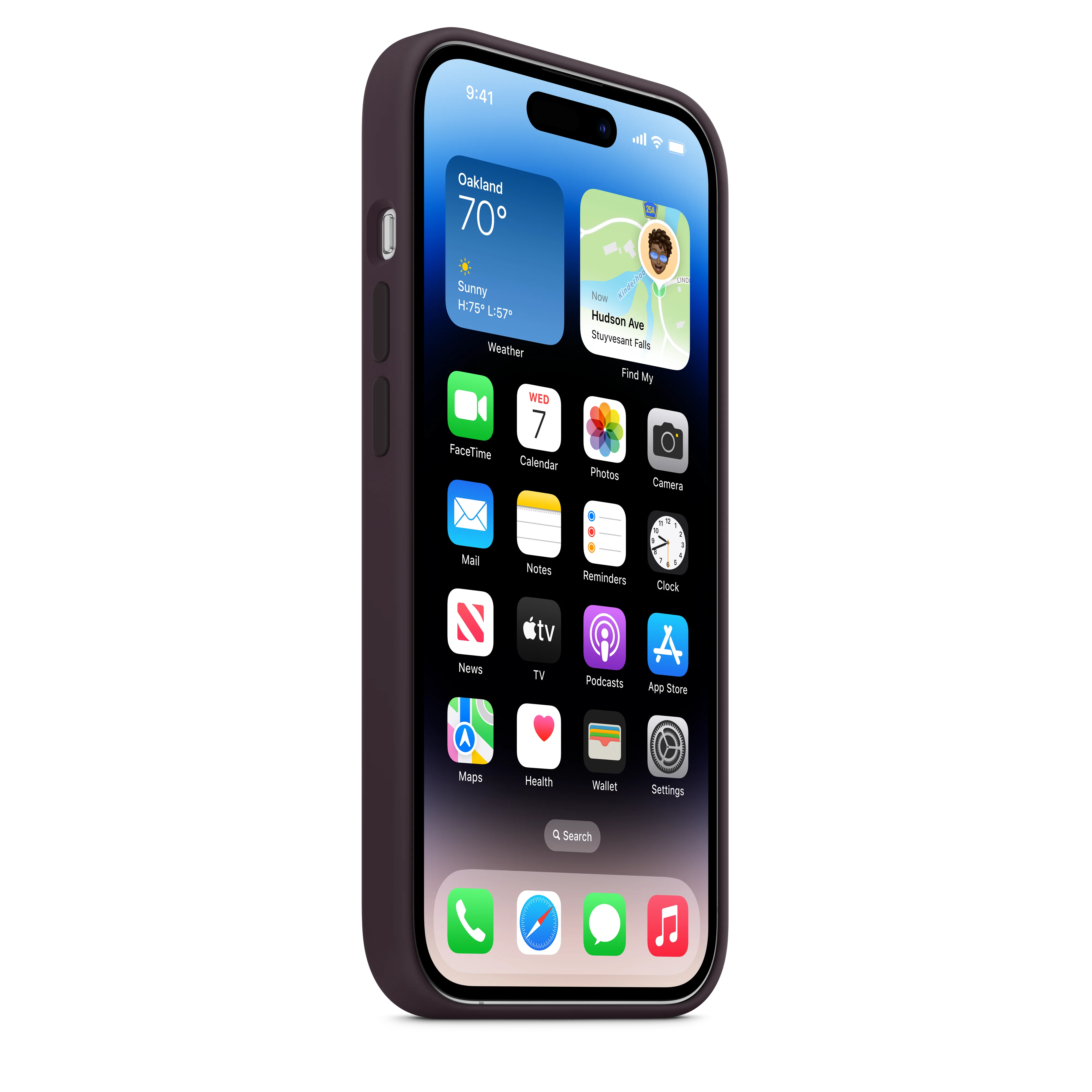 iPhone 14 Pro Silicone Case with MagSafe - Elderberry - Image 6