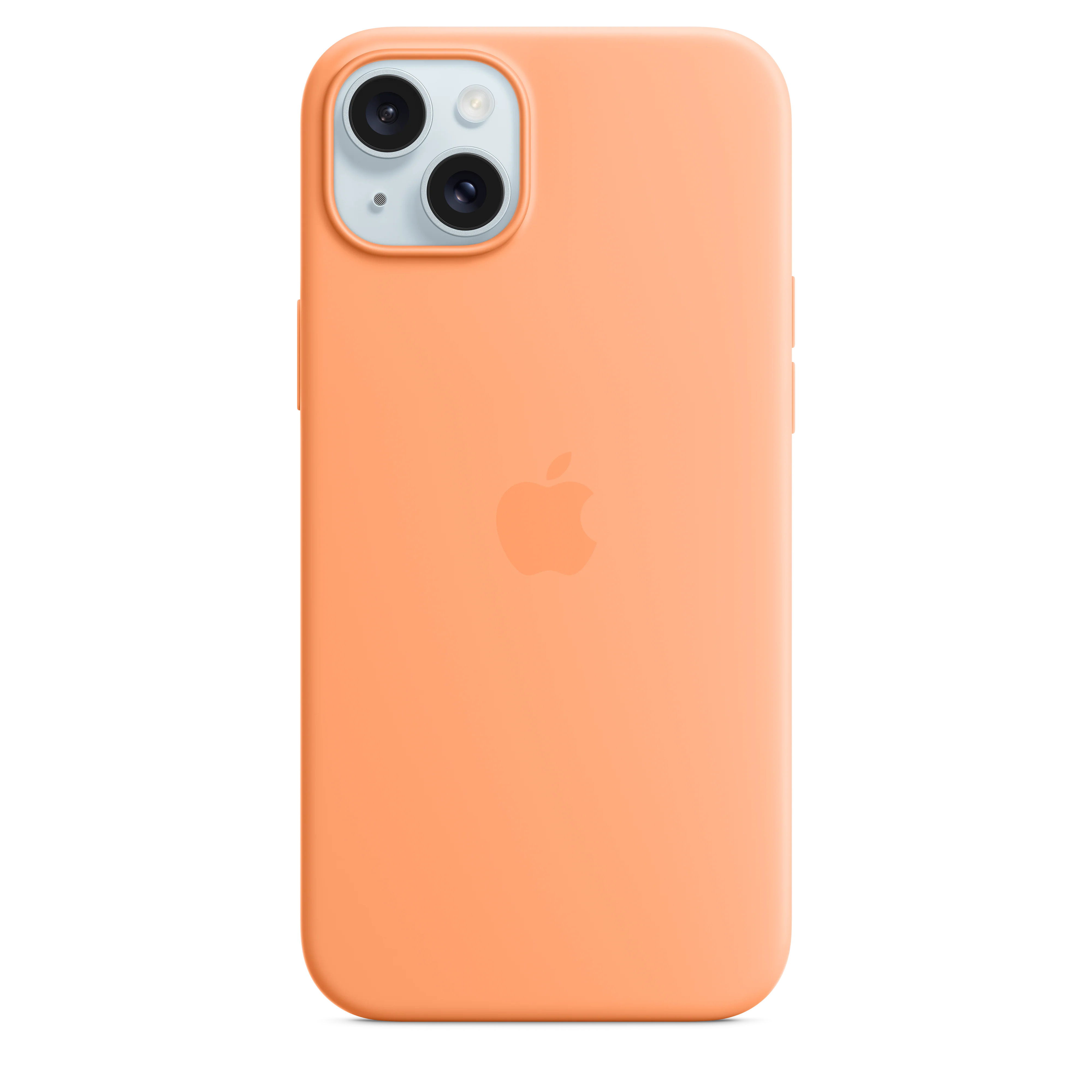iPhone 15 Plus Silicone Case with MagSafe - Orange Sorbet