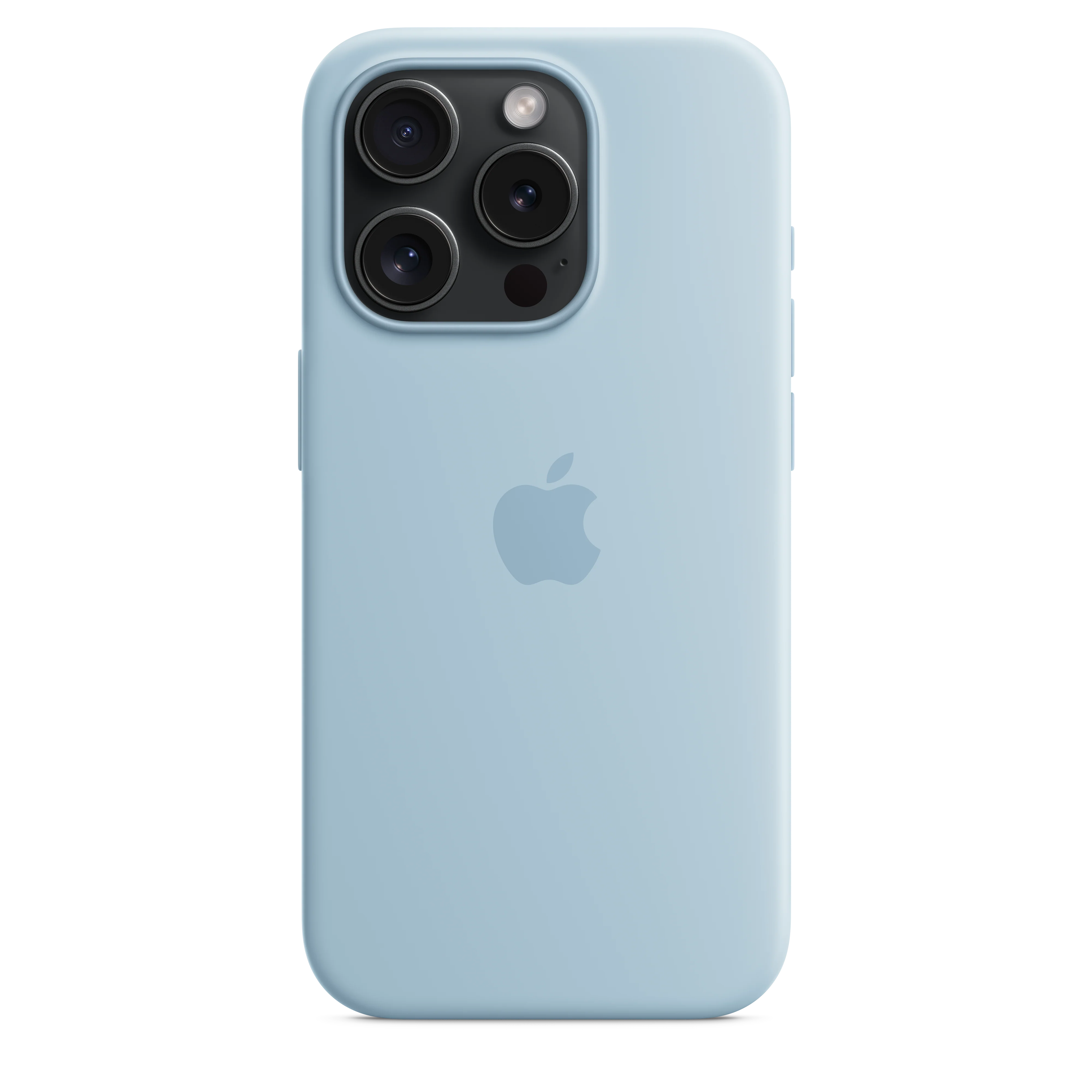 iPhone 15 Pro Silicone Case with MagSafe - Light Blue - Image 3