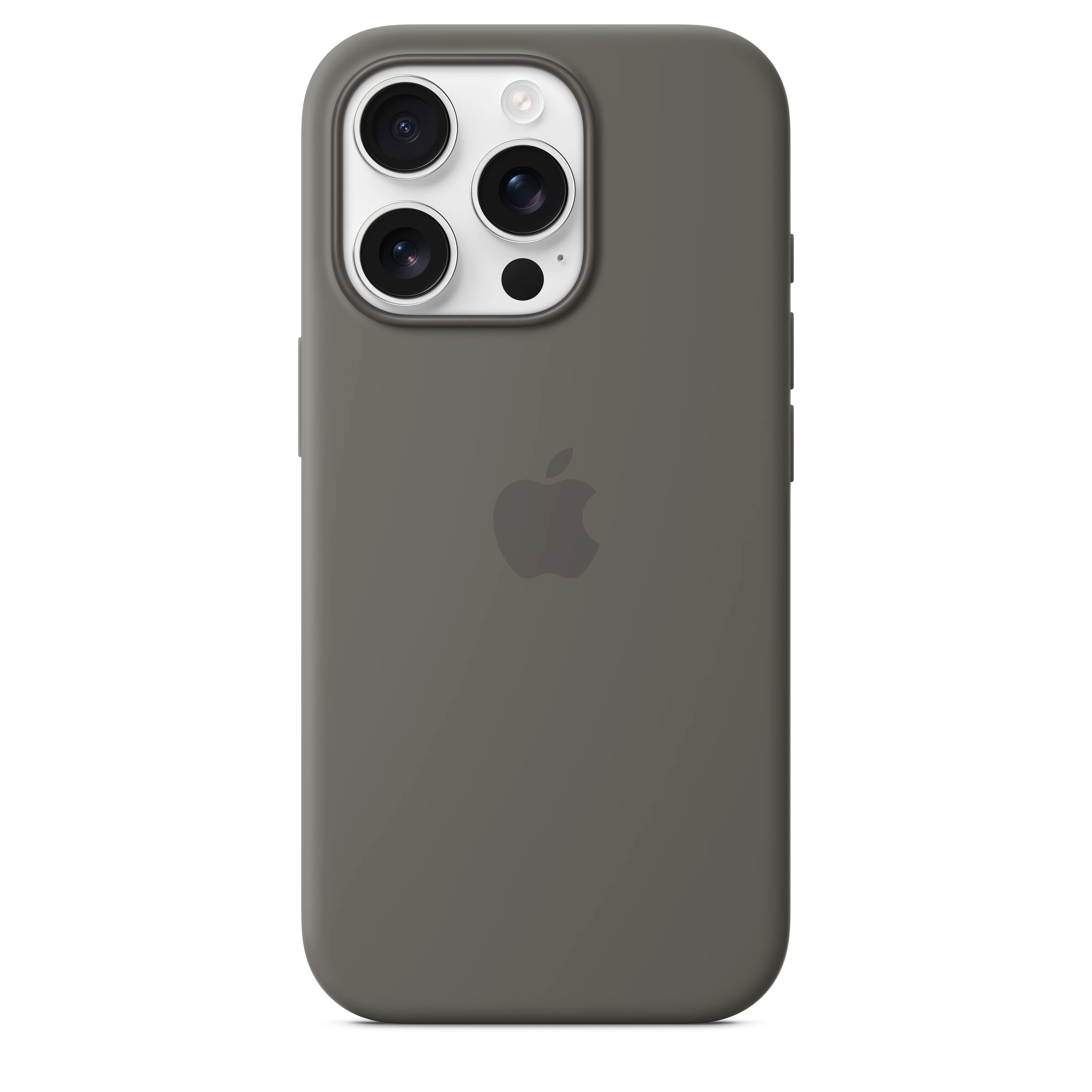 iPhone 16 Pro Silicone Case with MagSafe - Stone Gray - Image 3