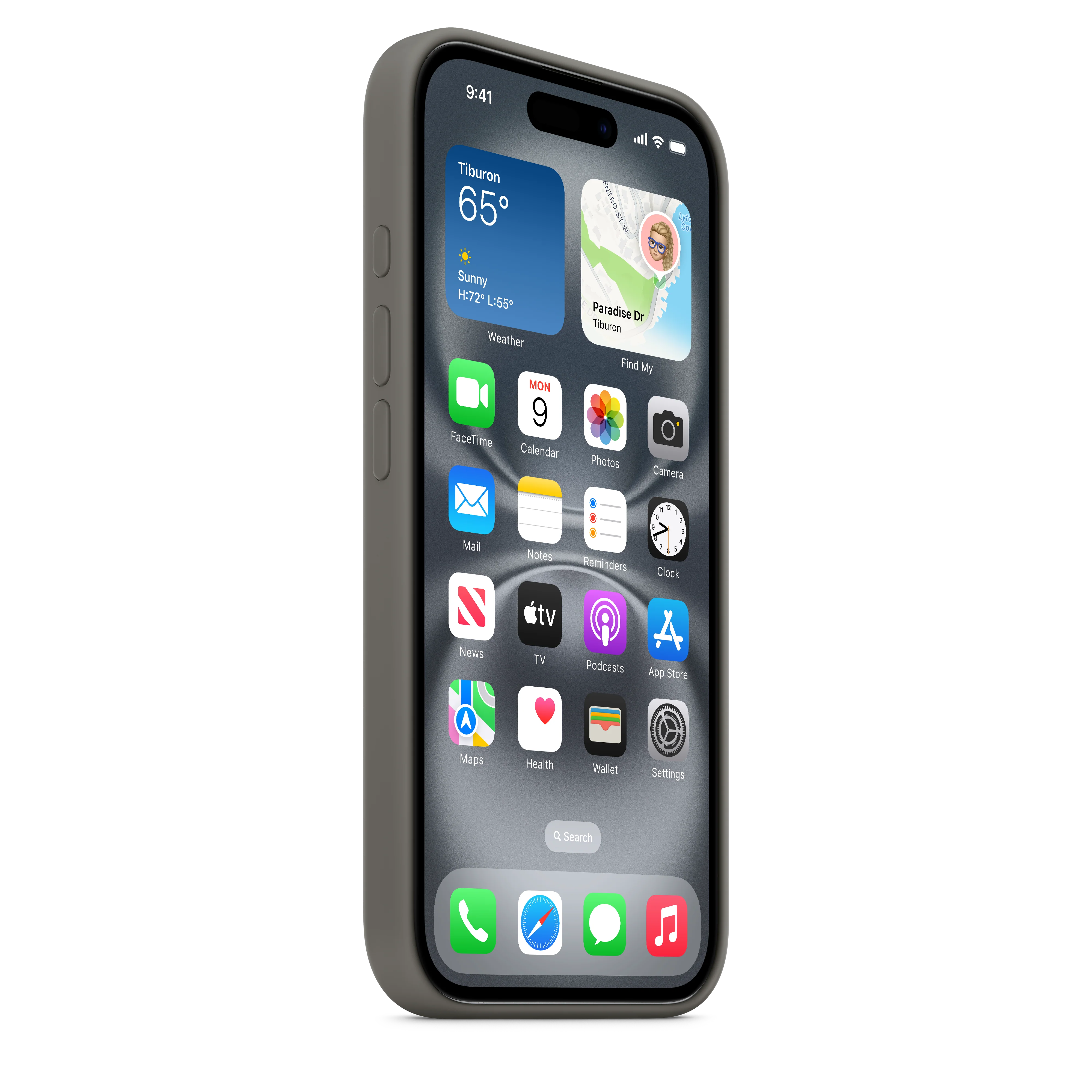 iPhone 16 Silicone Case with MagSafe - Stone Gray - Image 5