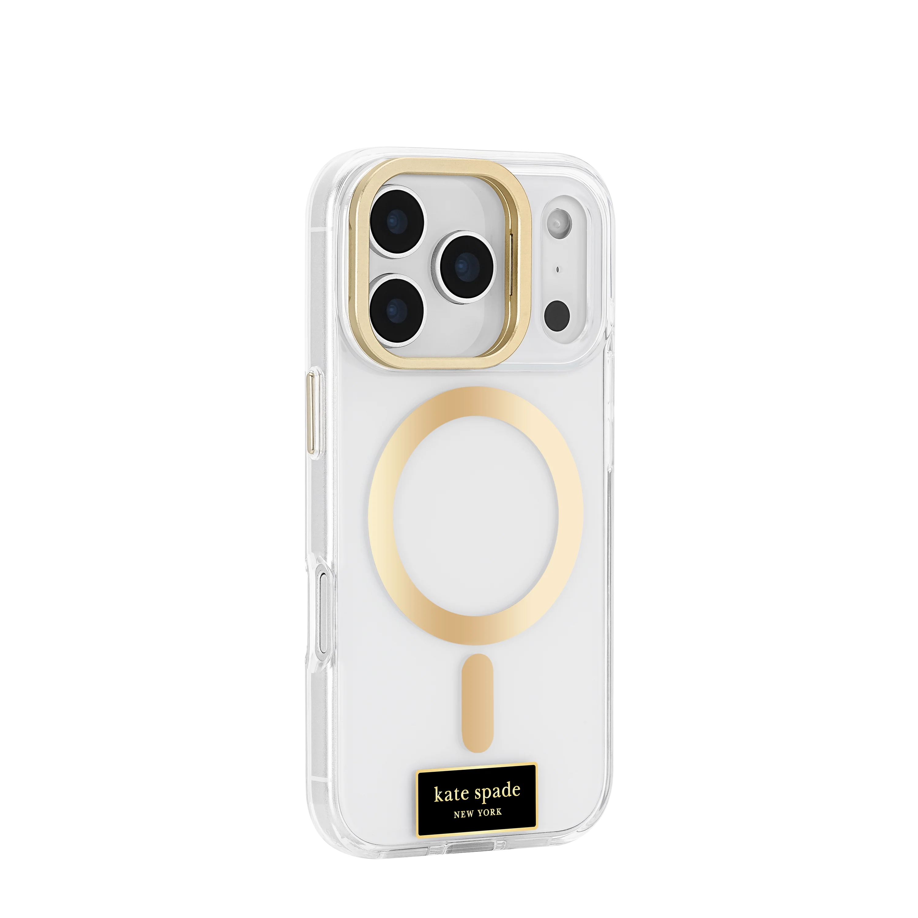 KATE SPADE Icon with Stand MagSafe Case for iPhone 17 Pro - Clear/Gold - Image 2