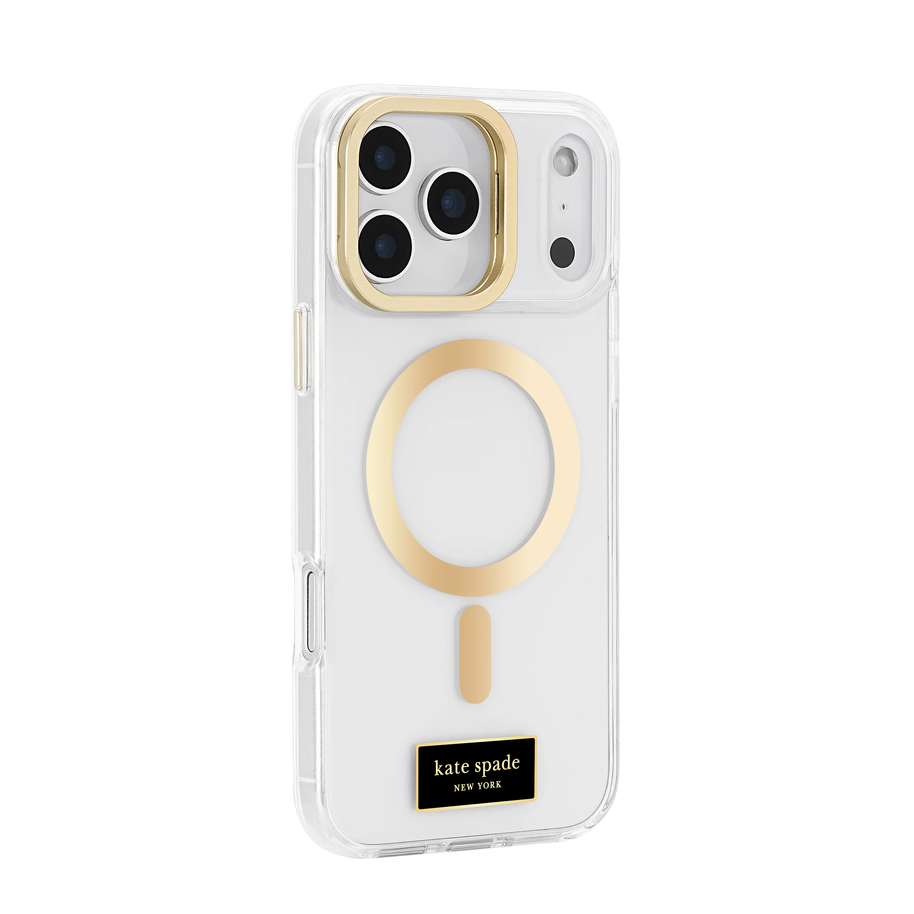 KATE SPADE Icon with Stand MagSafe Case for iPhone 17 Pro Max - Clear/Gold - Image 2