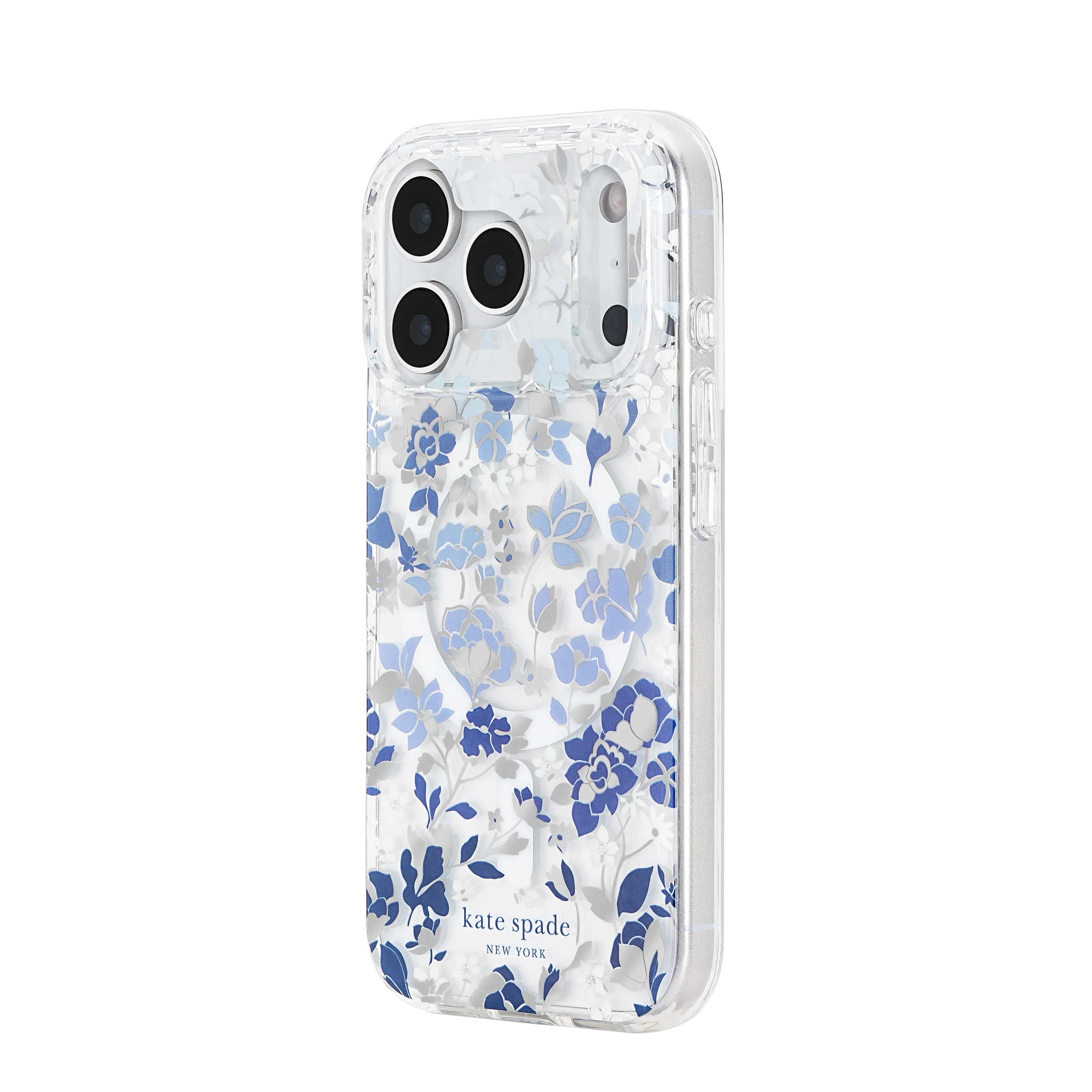 KATE SPADE Printed MagSafe Case for iPhone 17 Pro - Flowerbed Blue - Image 3