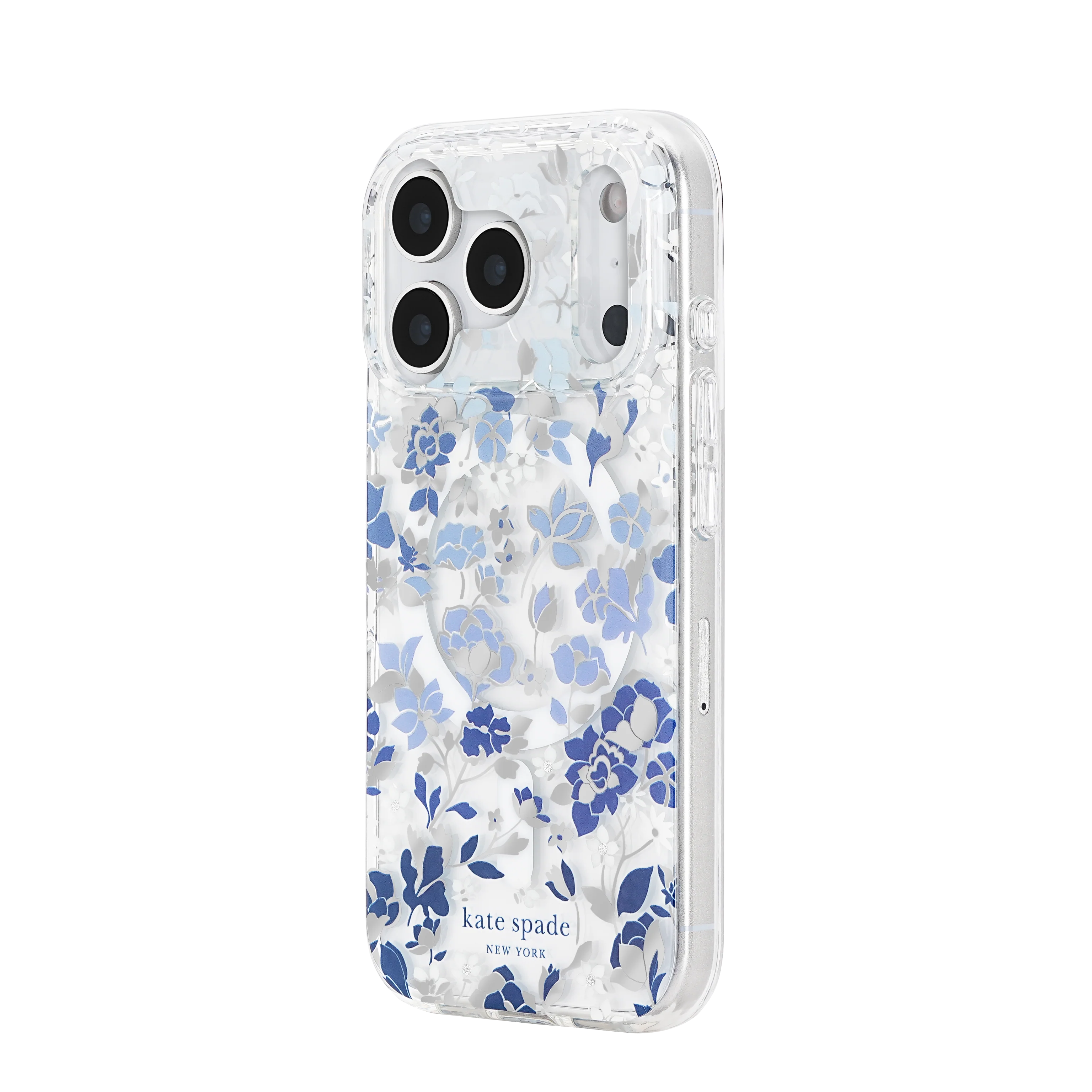 KATE SPADE Printed MagSafe Case for iPhone 17 Pro - Flowerbed Blue - Image 4