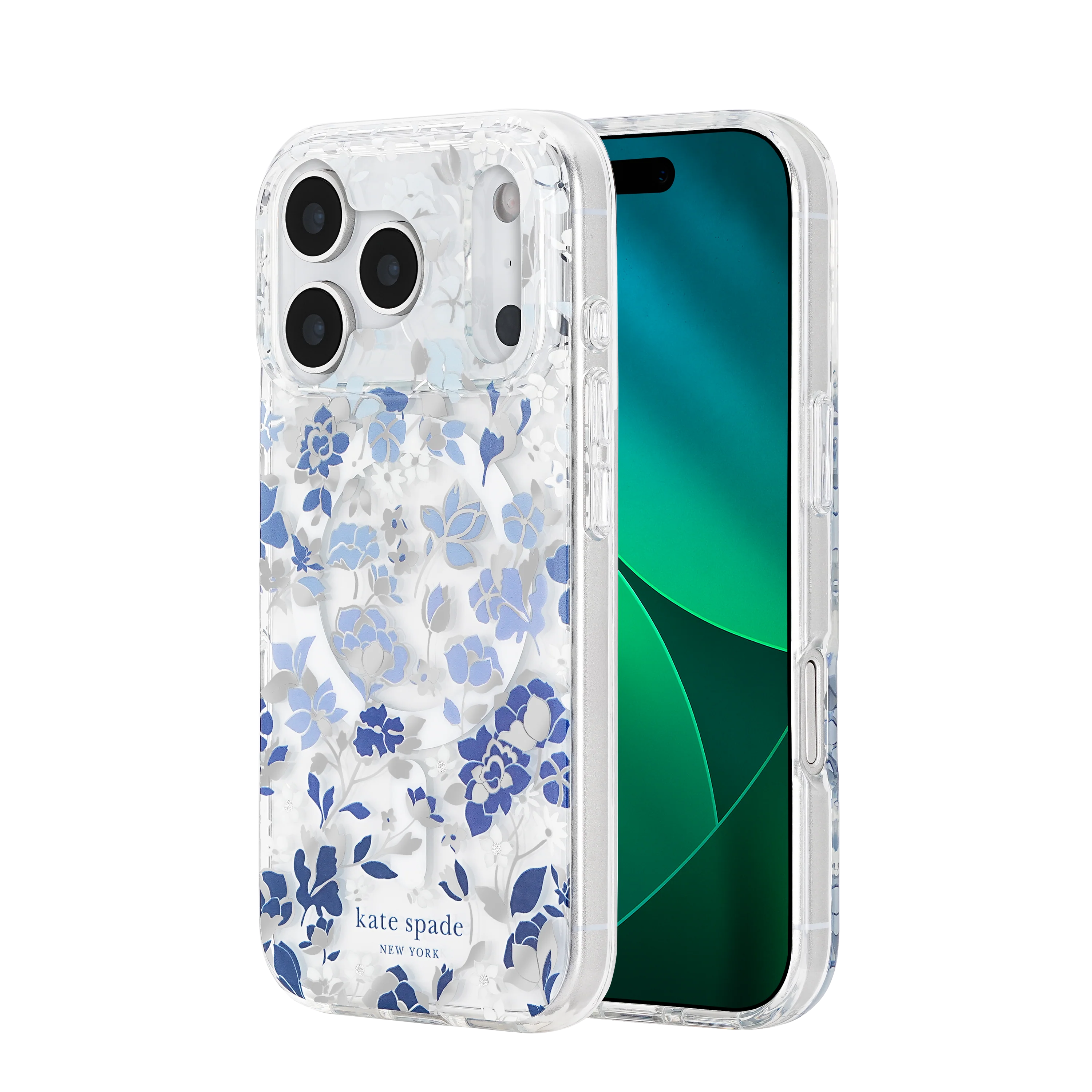 KATE SPADE Printed MagSafe Case for iPhone 17 Pro - Flowerbed Blue - Image 8