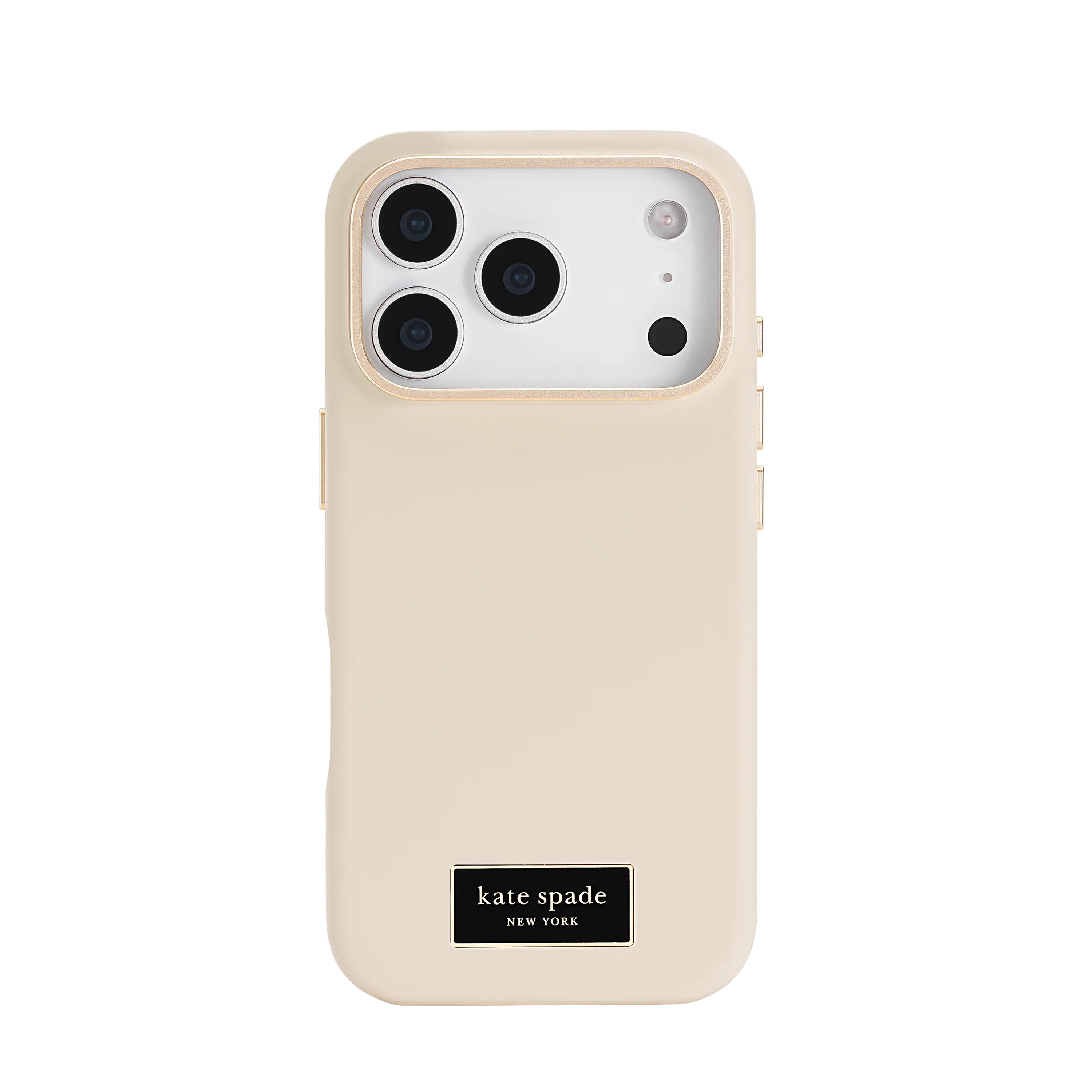KATE SPADE Silicone Icon MagSafe Case for iPhone 17 Pro - Perfect Beige