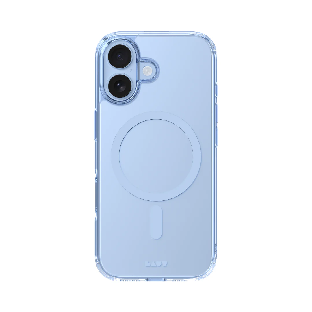 LAUT Crystal Fluro MagSafe Case for iPhone 17 - Light Blue