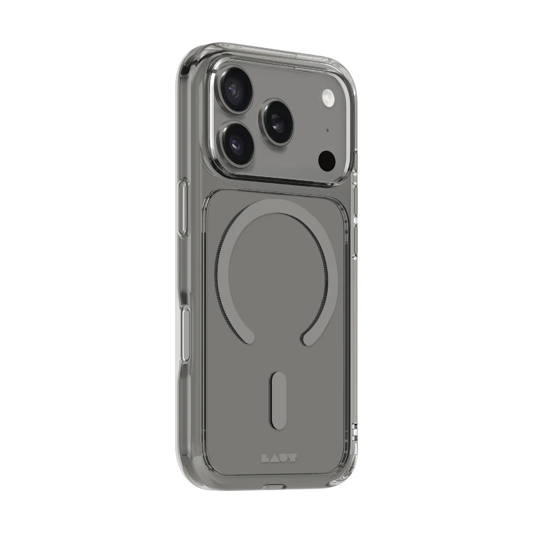 LAUT Crystal Fluro MagSafe Case for iPhone 17 Pro Max - Clear Light Grey - Image 2