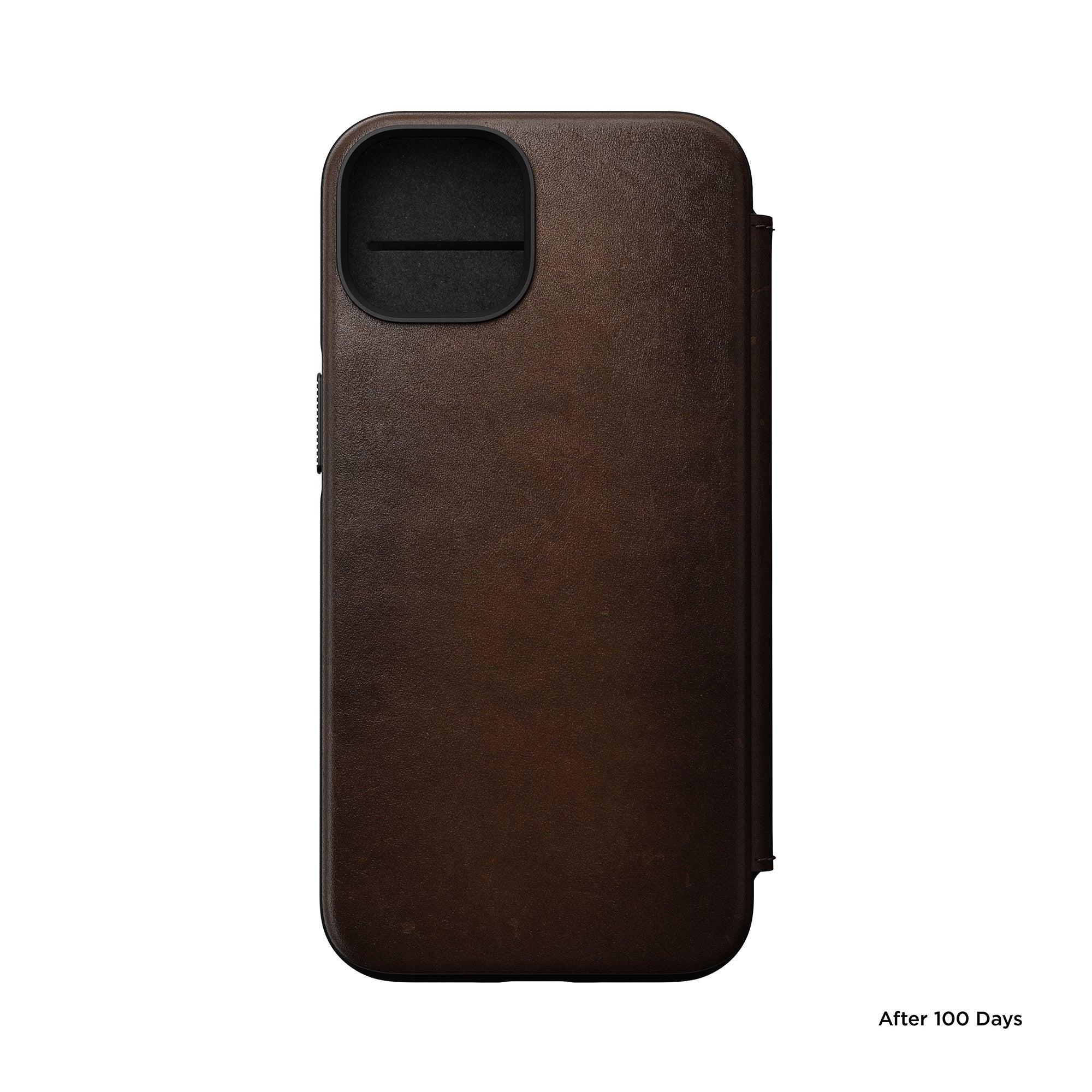 NOMAD Modern Leather Folio/Nomad for iPhone 14 - Brown - Image 4