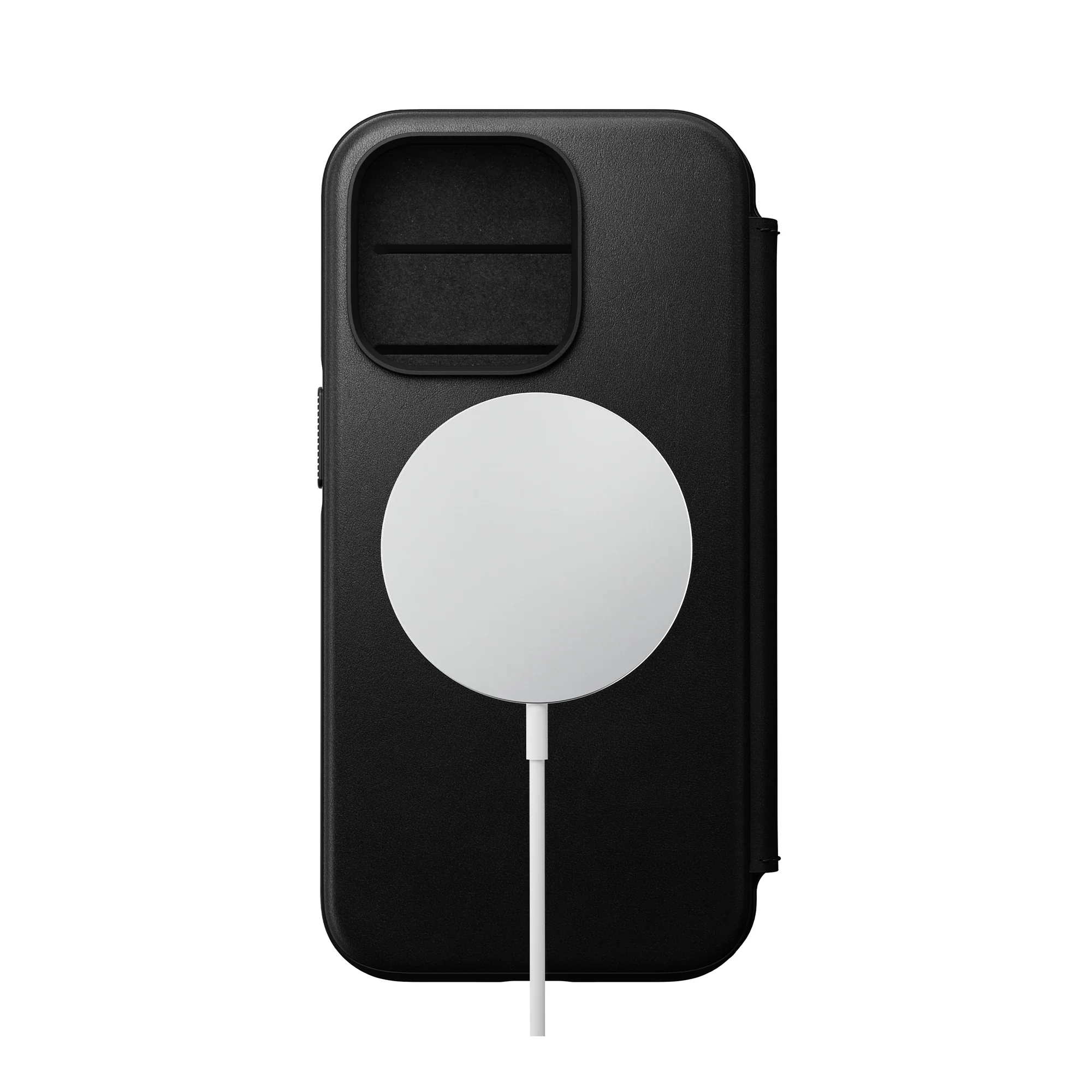 NOMAD Modern Leather Folio/Nomad for iPhone 14 Pro - Black - Image 2