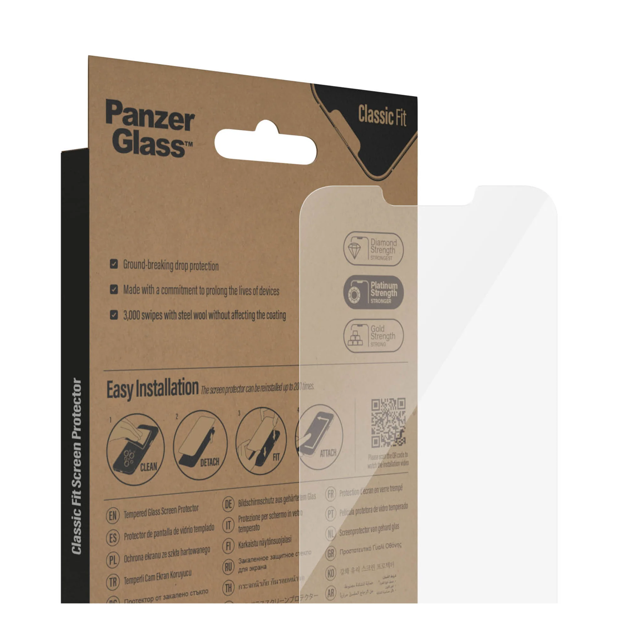 PANZERGLASS Classic Fit for iPhone 14 Plus - Clear - Image 5