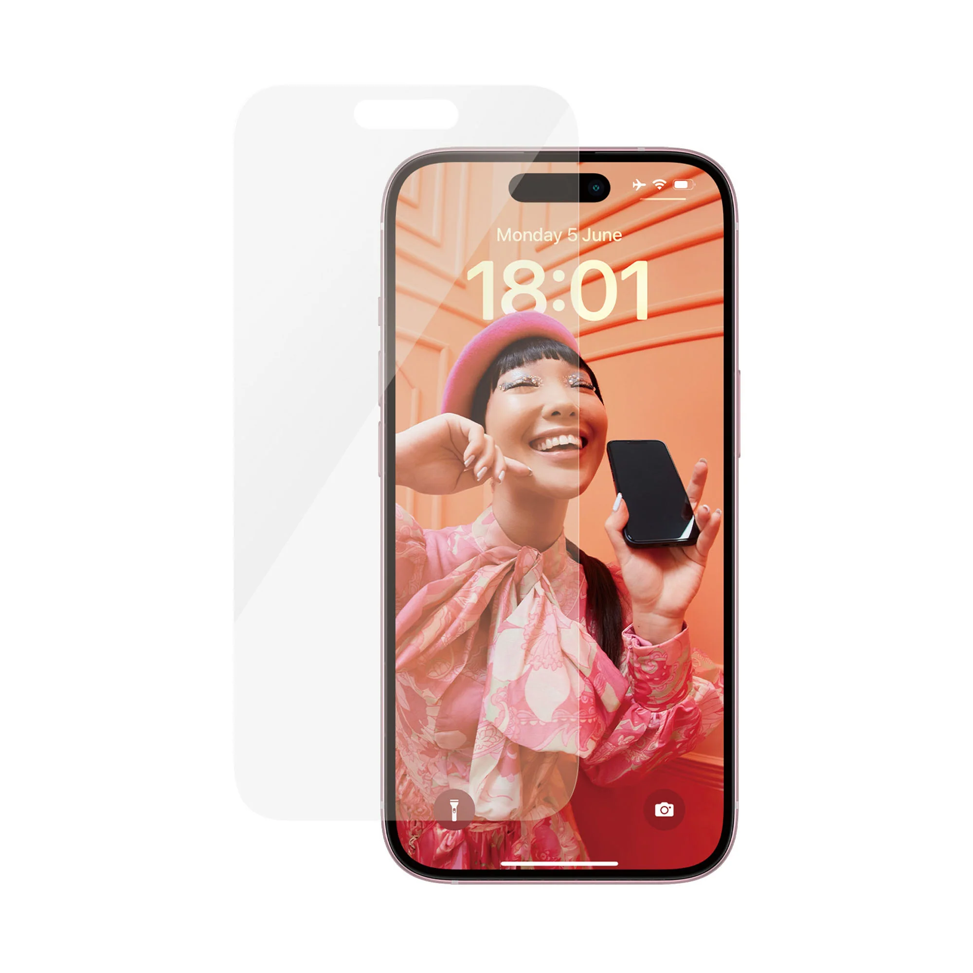 PANZERGLASS Classic Fit for iPhone 15 - Clear - Image 2