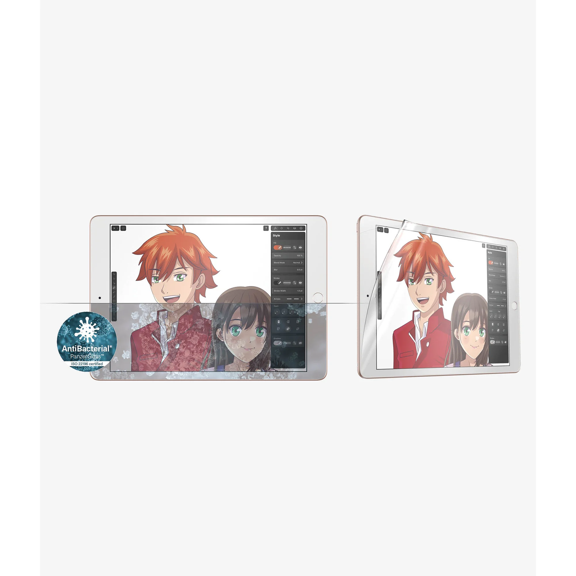 PANZERGLASS GraphicPaper for iPad (7th-9th Gen) - Clear - Image 2