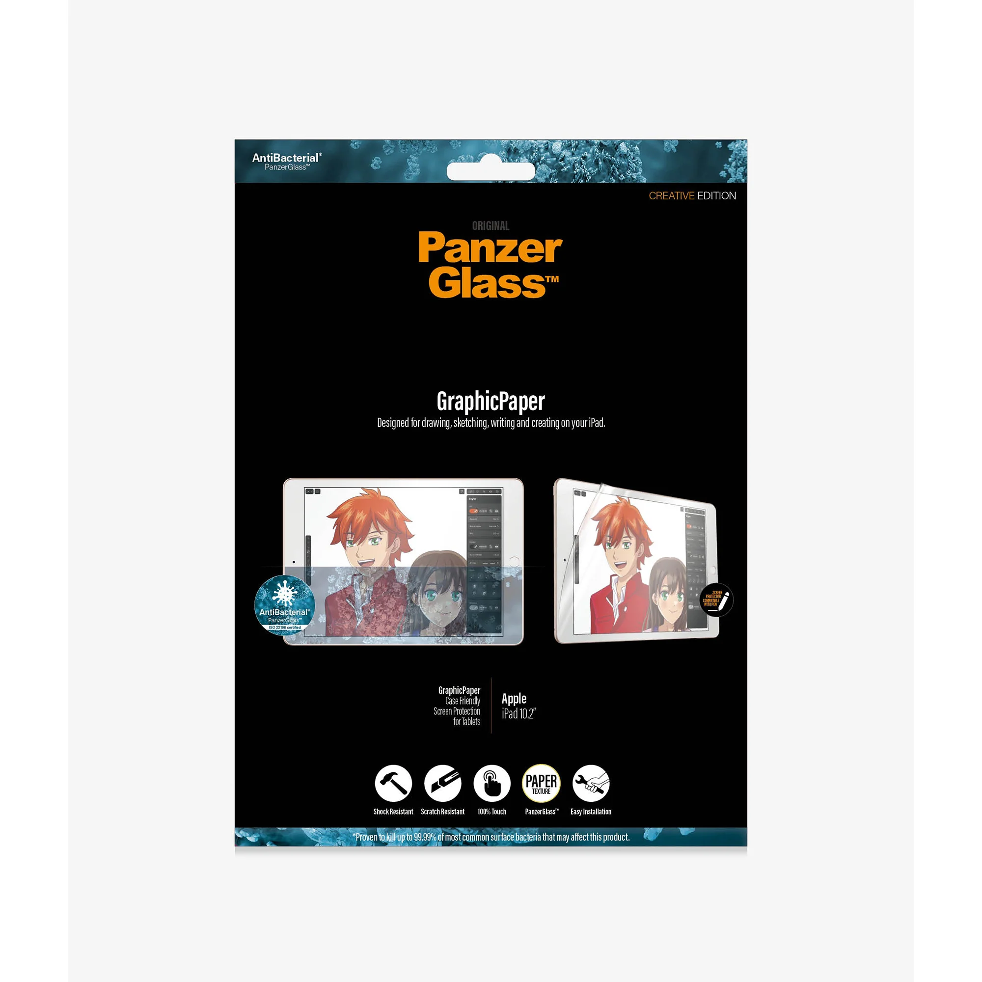 PANZERGLASS GraphicPaper for iPad (7th-9th Gen) - Clear - Image 3