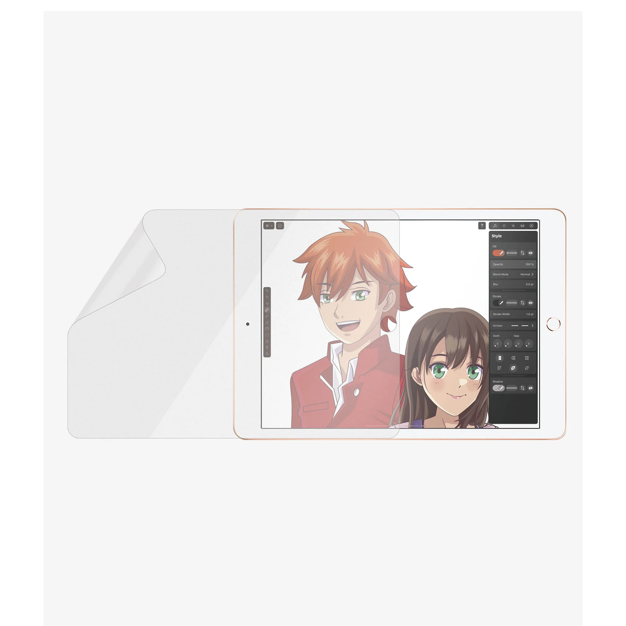 PANZERGLASS GraphicPaper for iPad (7th-9th Gen) - Clear - Image 4
