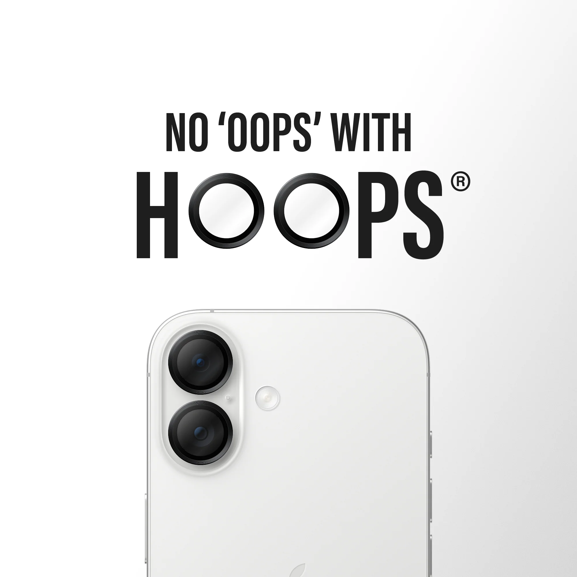 PANZERGLASS Hoops Camera Lens Protector iPhone 17 / 16 / 16 Plus - Black - Image 2