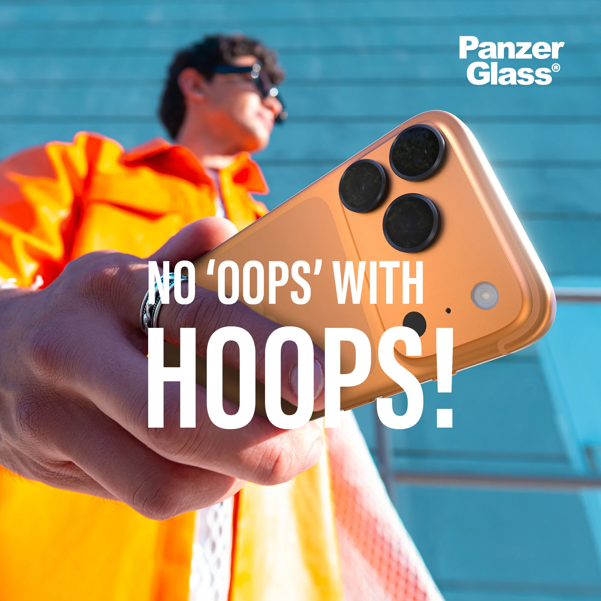 PANZERGLASS Hoops Camera Lens Protector iPhone 17 / 16 / 16 Plus - Black - Image 3