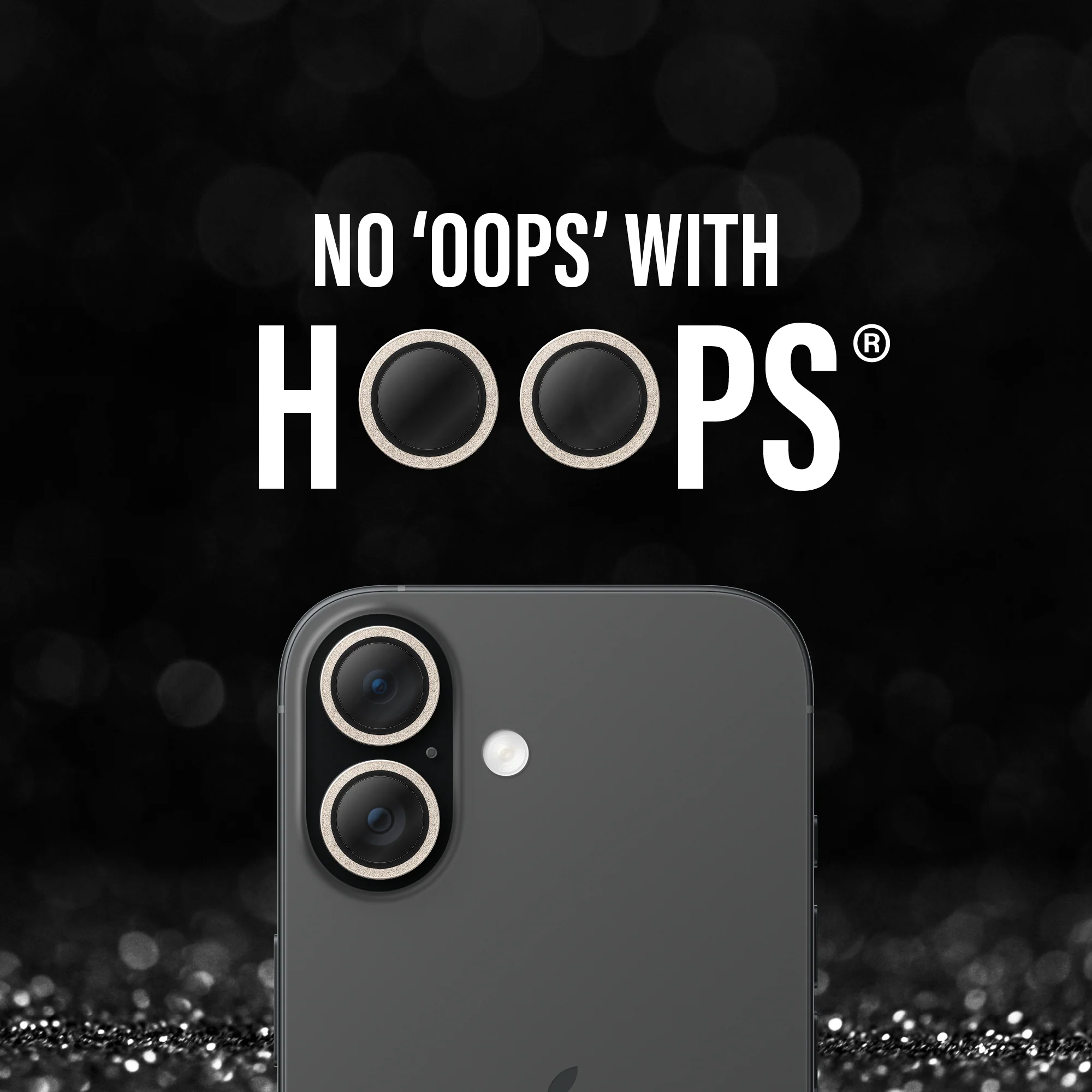 PANZERGLASS Hoops Camera Lens Protector iPhone 17 / 16 / 16 Plus - Gold - Image 2