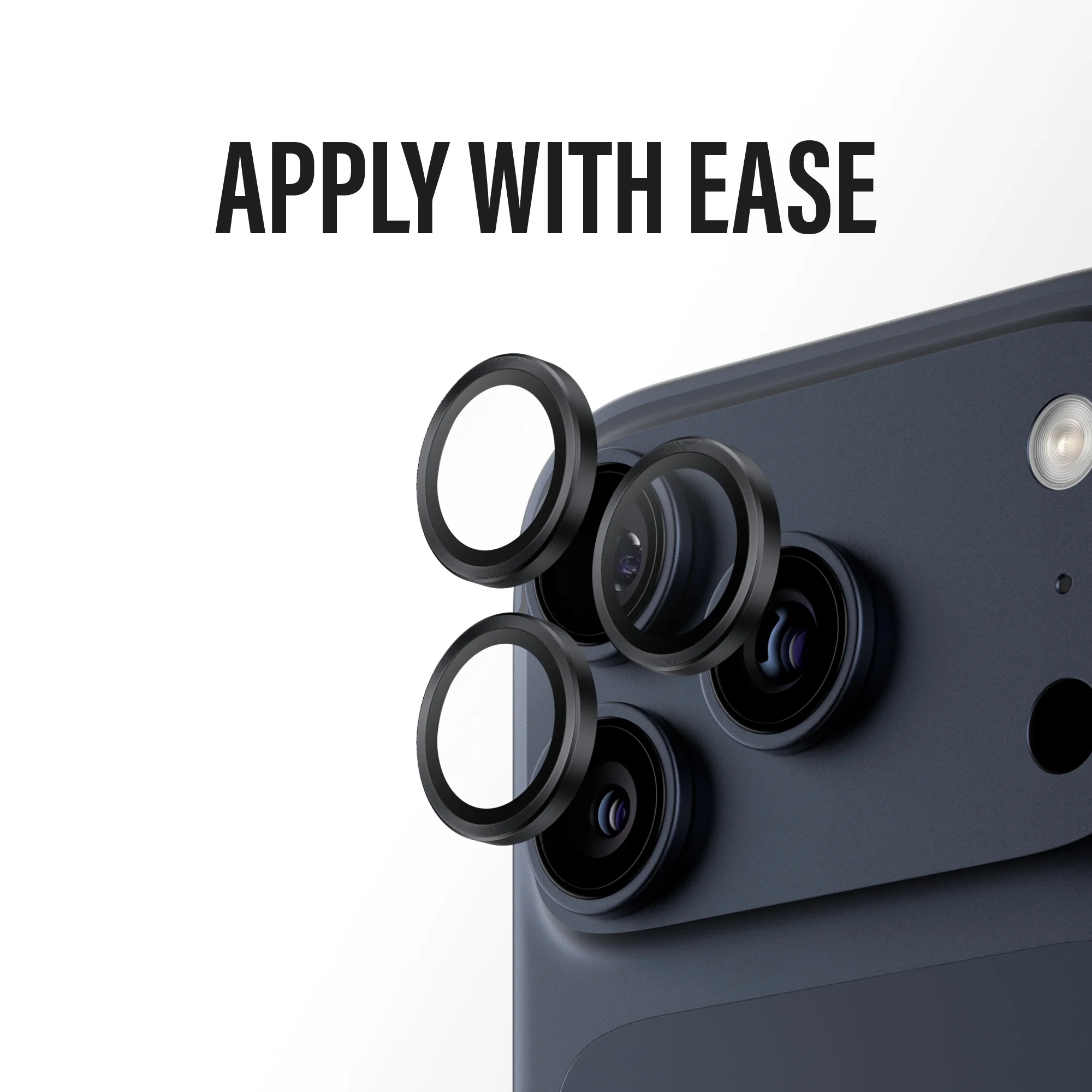 PANZERGLASS Hoops Camera Lens Protector iPhone 17 Pro / 17 Pro Max / 16 Pro / 16 Pro Max - Black - Image 6