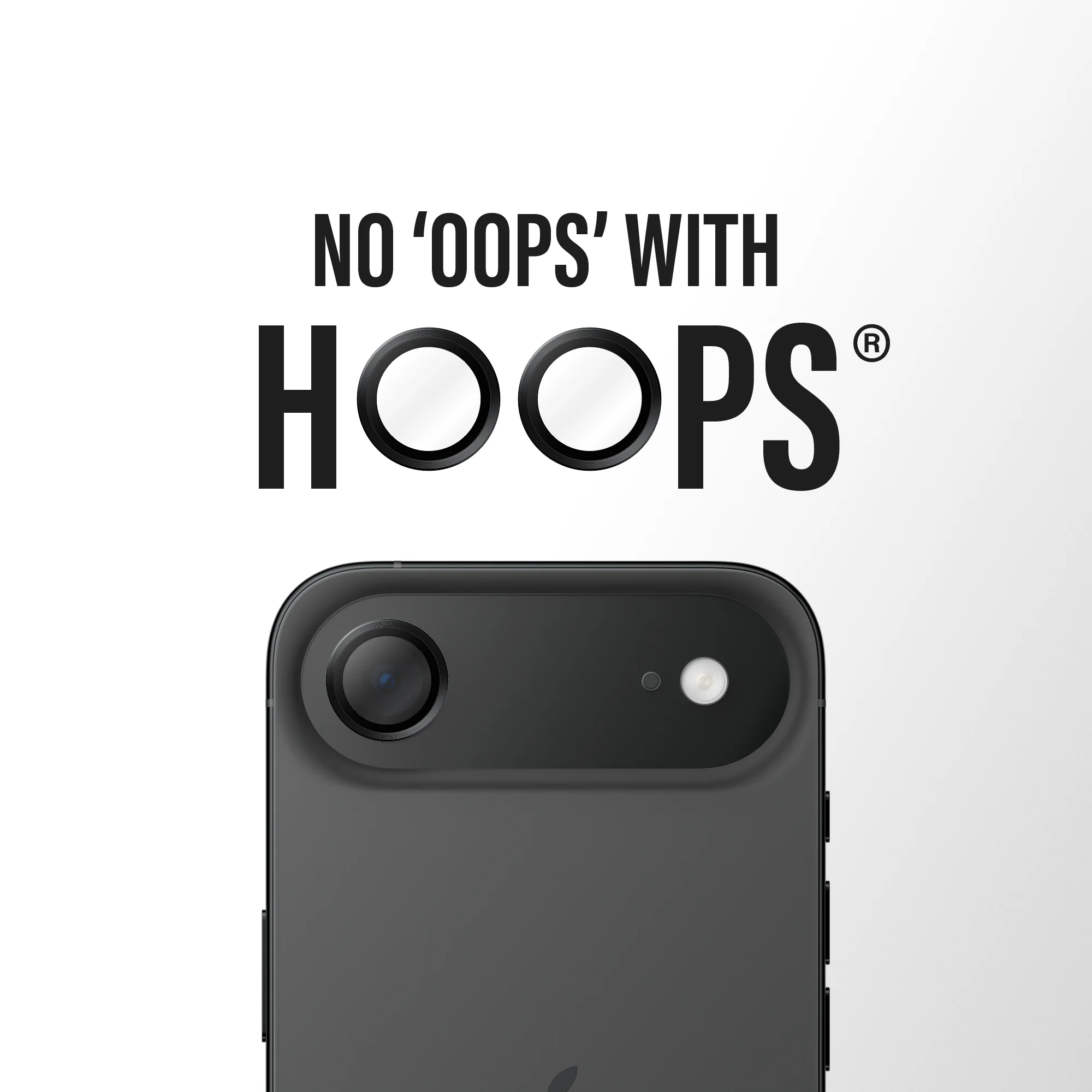 PANZERGLASS Hoops Camera Lens Protector iPhone Air - Black - Image 2