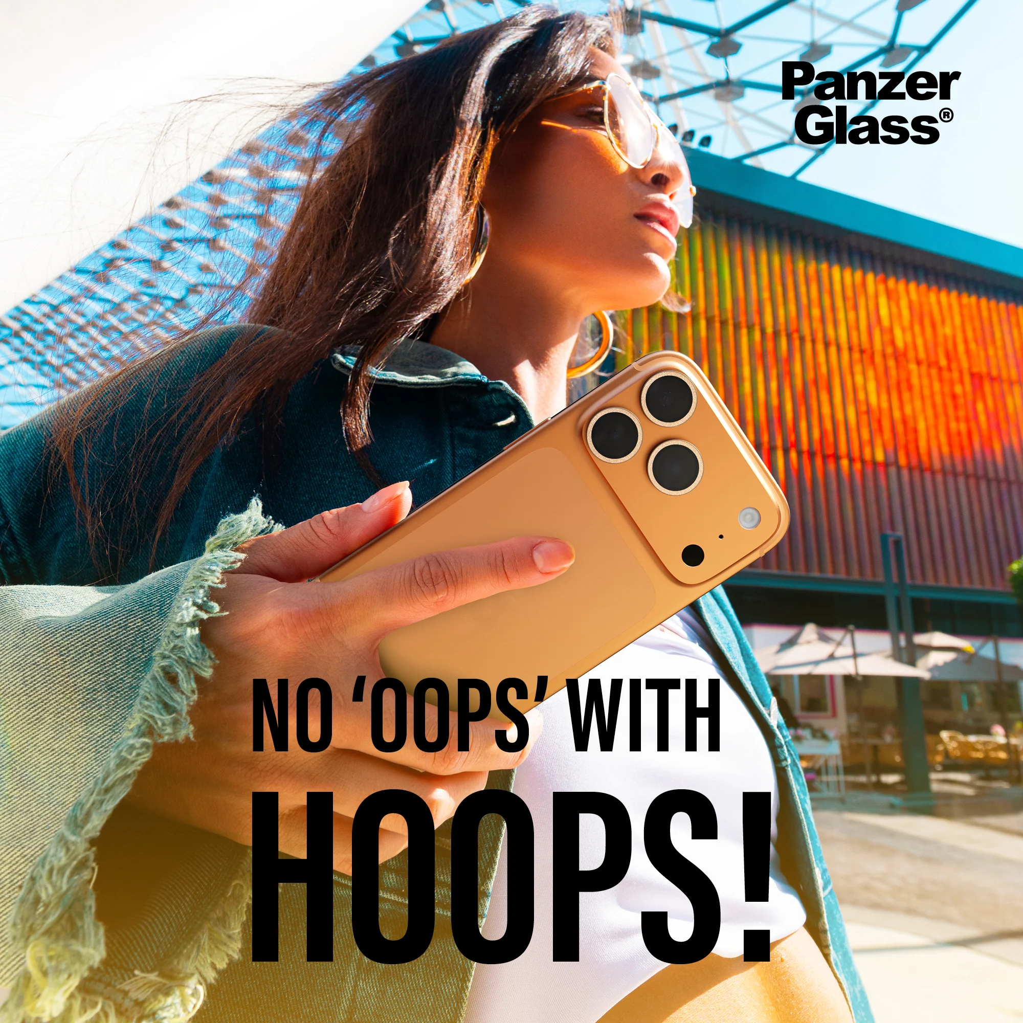 PANZERGLASS Hoops Camera Lens Protector iPhone Air - Gold - Image 3
