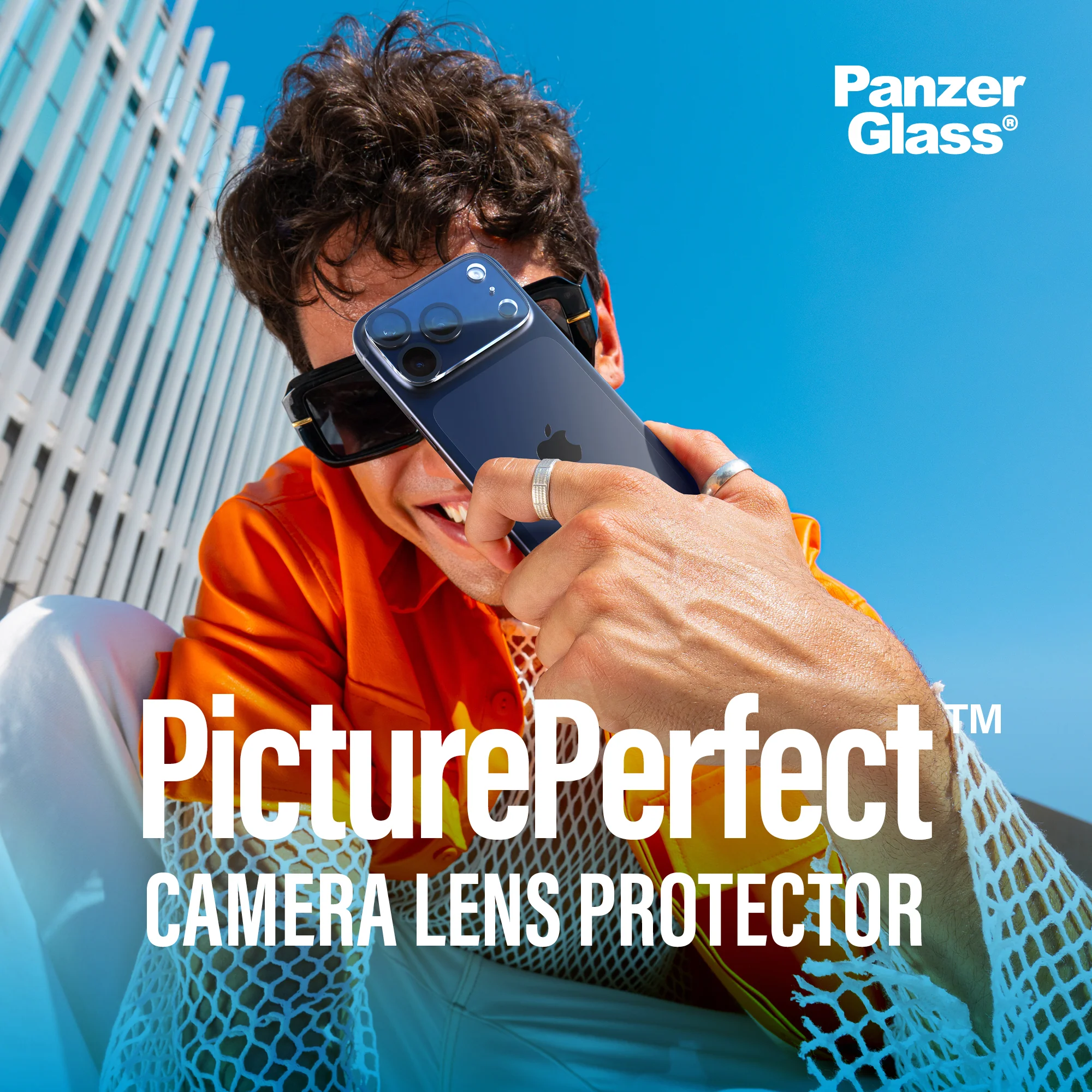 PANZERGLASS PicturePerfect Camera Lens Protector for iPhone 17 - Black - Image 3