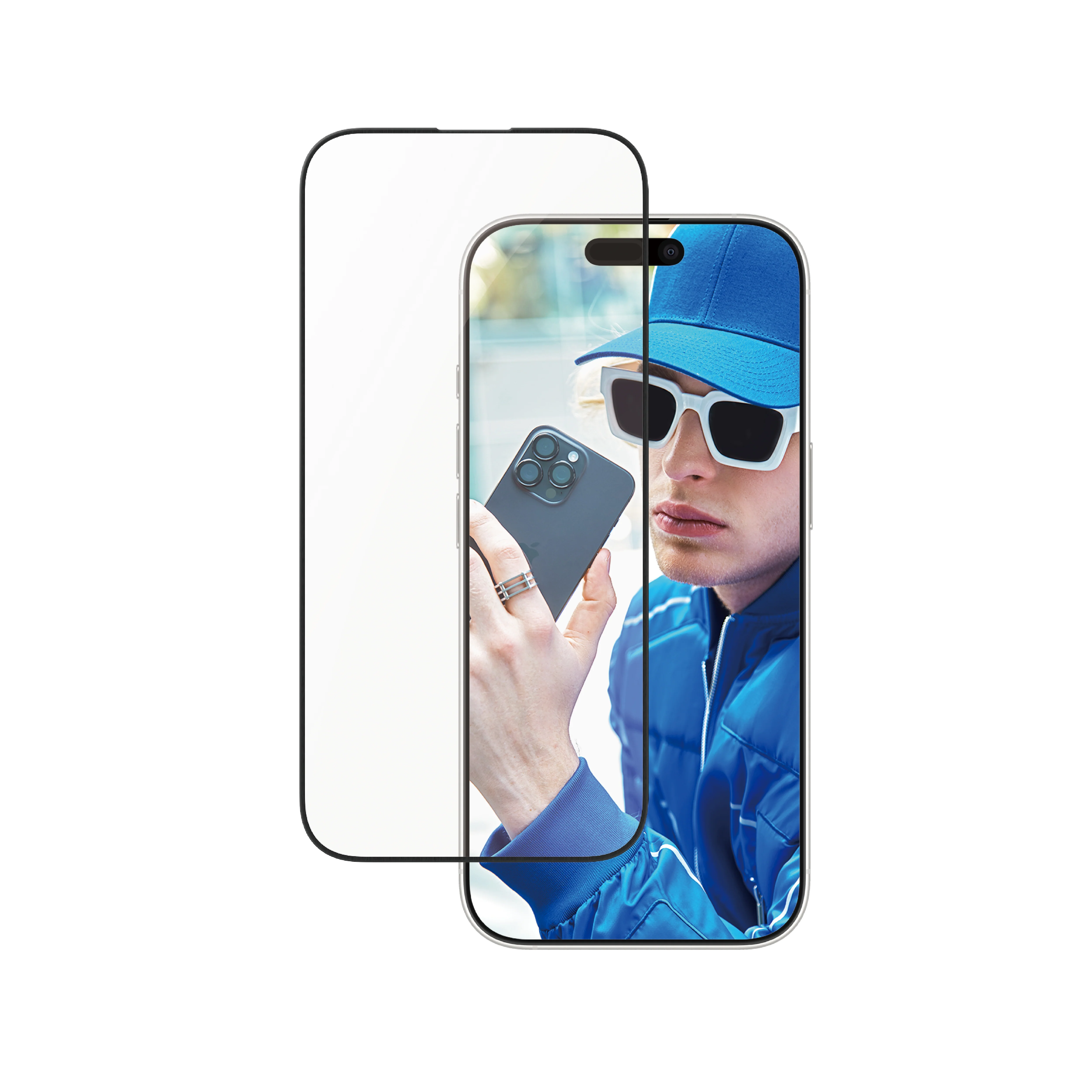 PANZERGLASS Ultra-Wide Fit Aluminum Frame Screen Protector for iPhone 16 Pro - Clear