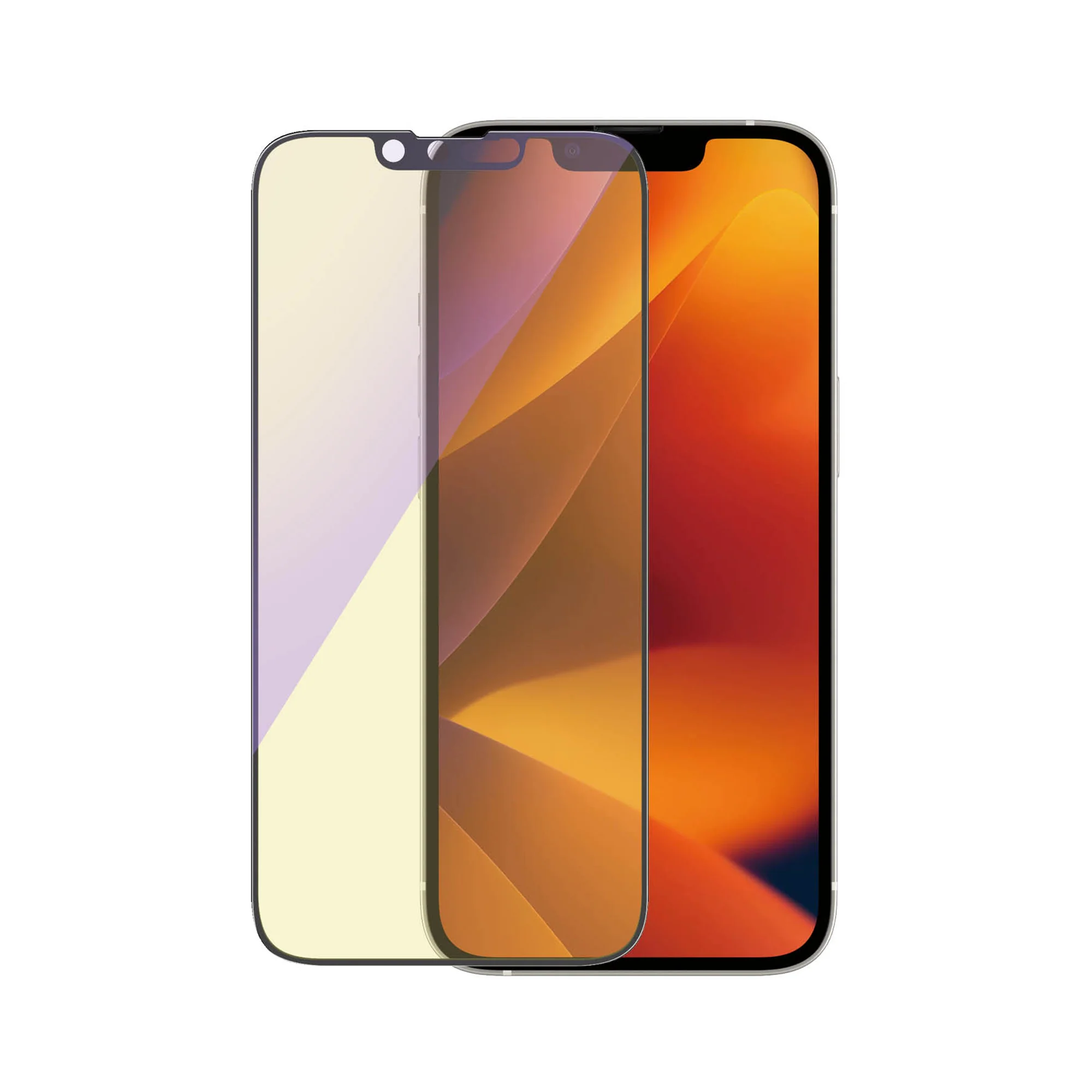 PANZERGLASS Ultra-Wide Fit Anti-Bluelight (wA) for iPhone 14 - Clear - Image 3