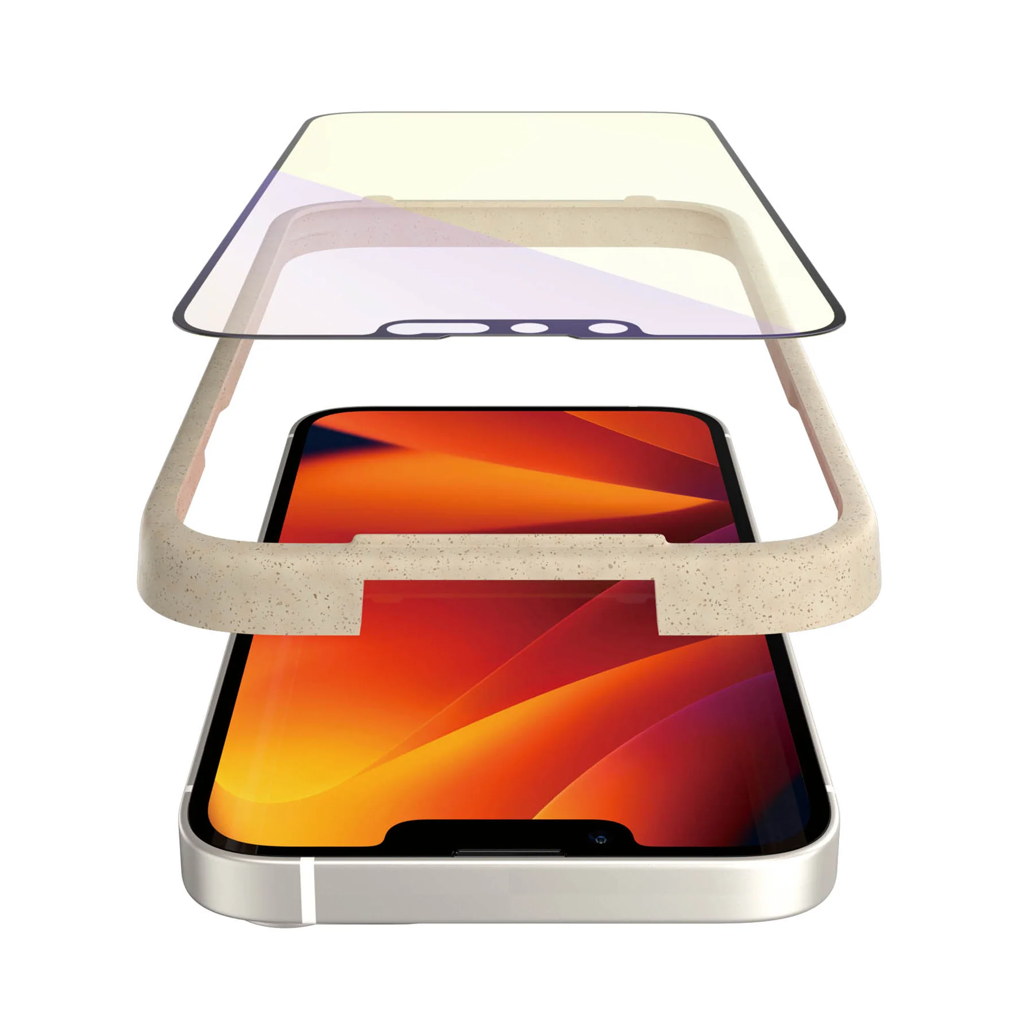 PANZERGLASS Ultra-Wide Fit Anti-Bluelight (wA) for iPhone 14 - Clear - Image 6