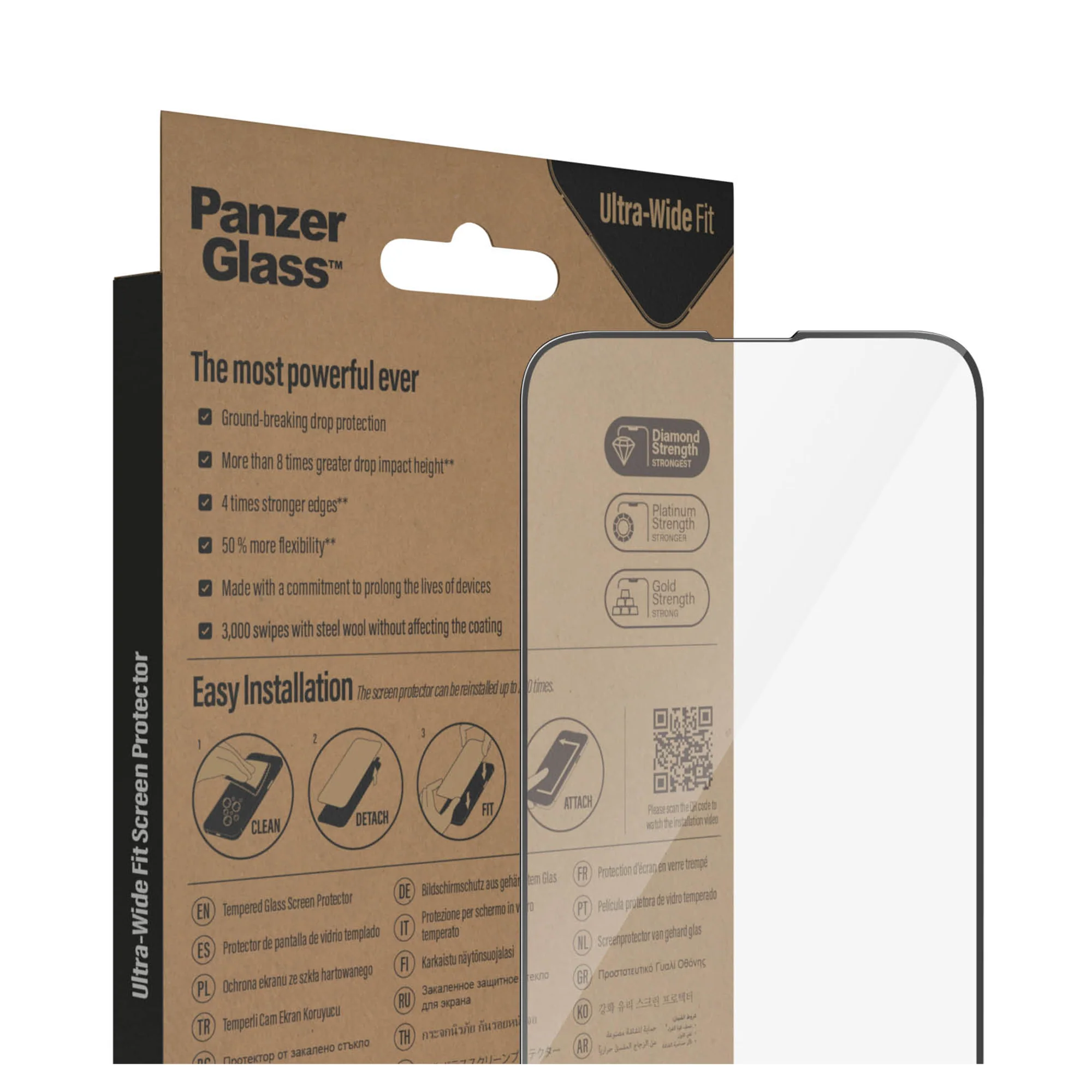 PANZERGLASS Ultra-Wide Fit for iPhone 14 - Clear - Image 5