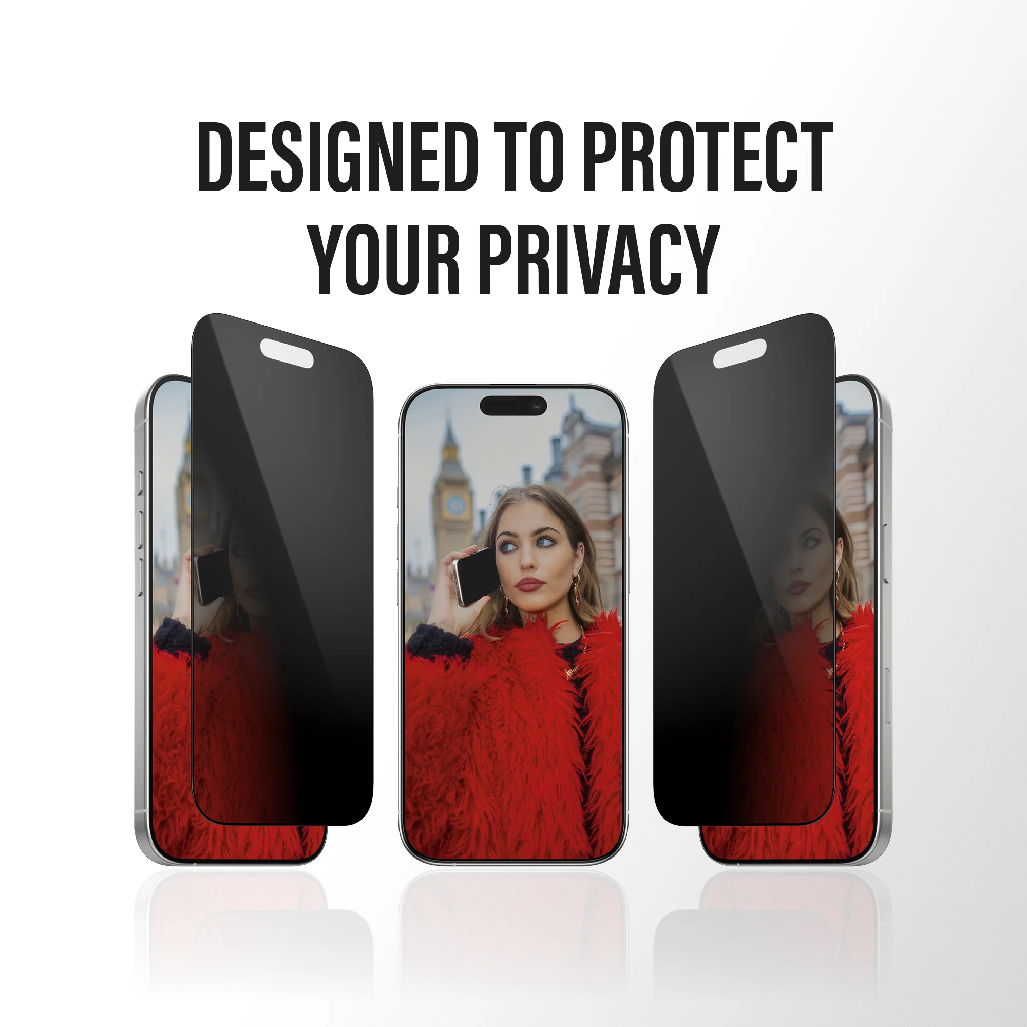 PANZERGLASS Ultra-Wide Fit Screen Protector for iPhone 17 / 16 Pro - Privacy - Image 2