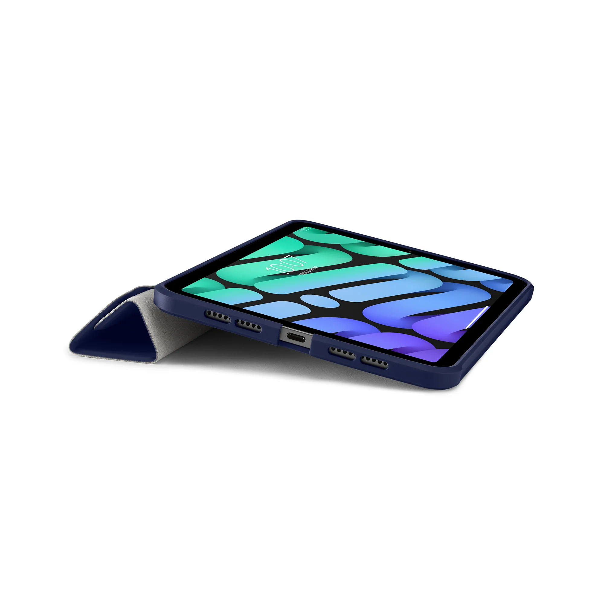PIPETTO Origami No.1 Case for iPad mini (6th Gen) - Dark Blue - Image 6