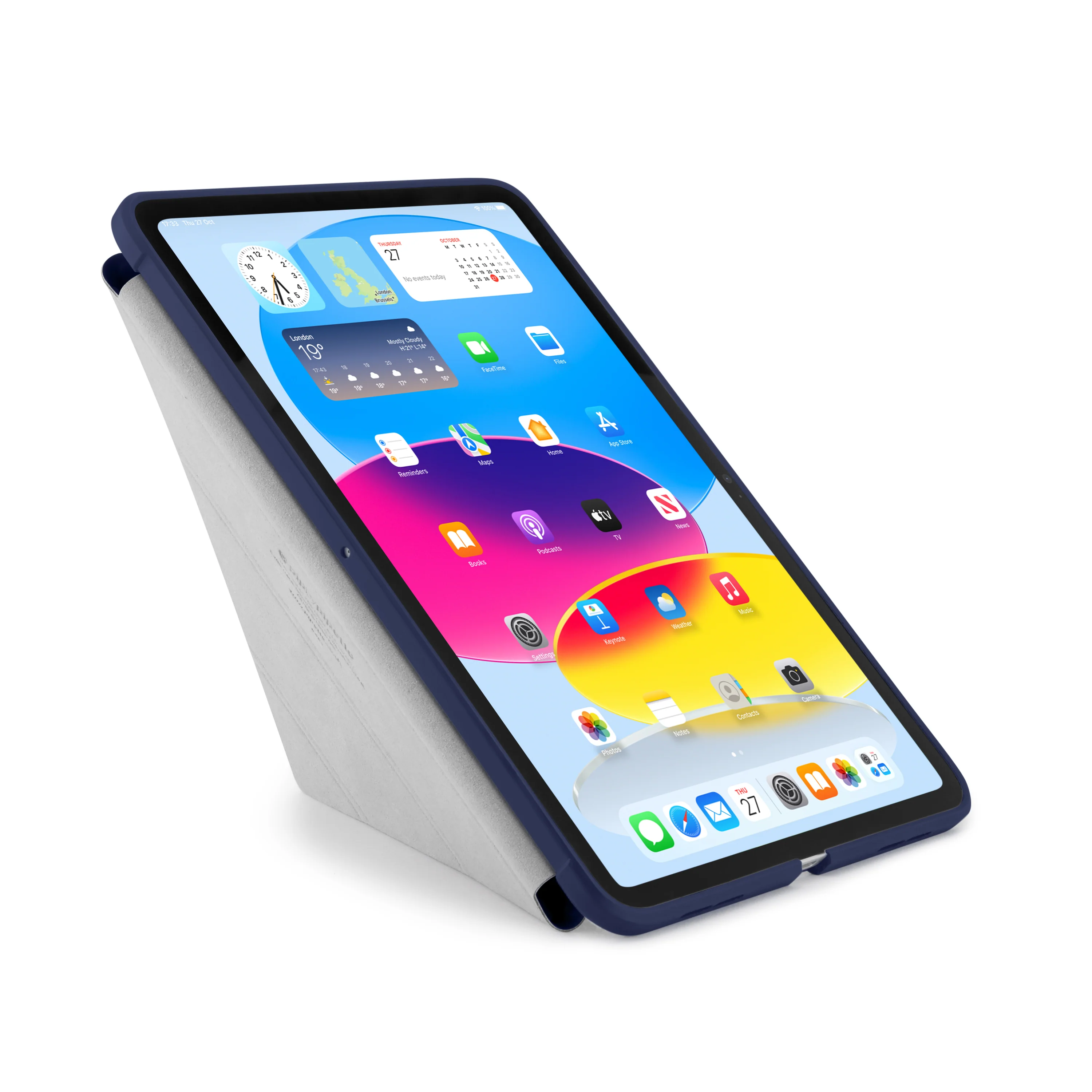 PIPETTO Origami No1 Case for iPad 10th Gen (2022) - Dark Blue - Image 4