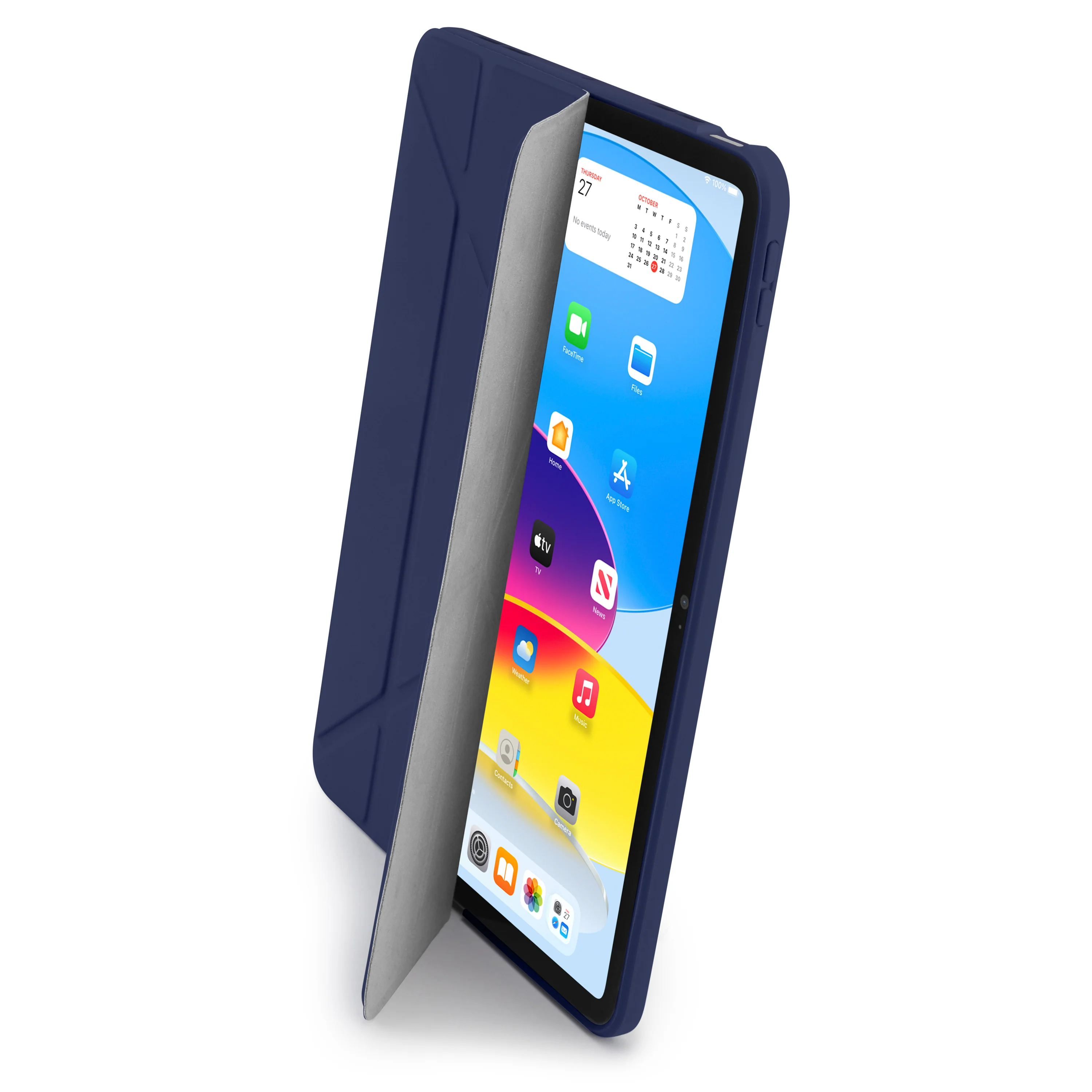 PIPETTO Origami No1 Case for iPad 10th Gen (2022) - Dark Blue - Image 5