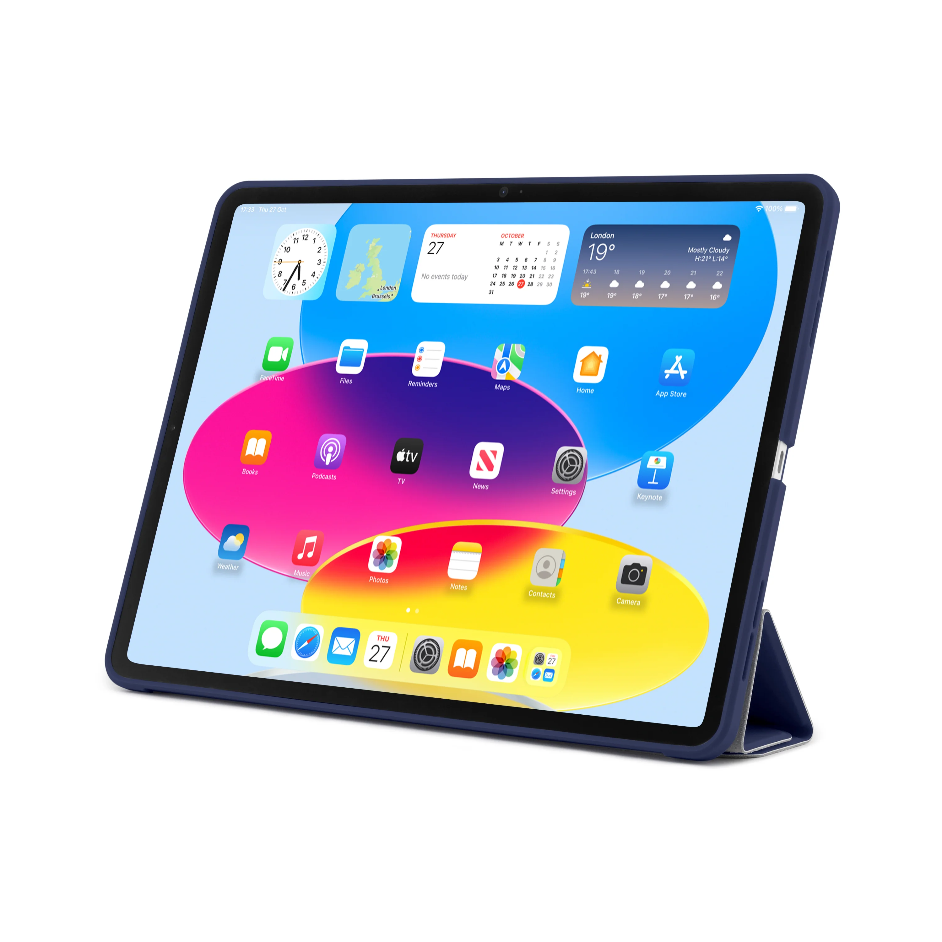 PIPETTO Origami No1 Case for iPad 10th Gen (2022) - Dark Blue - Image 7