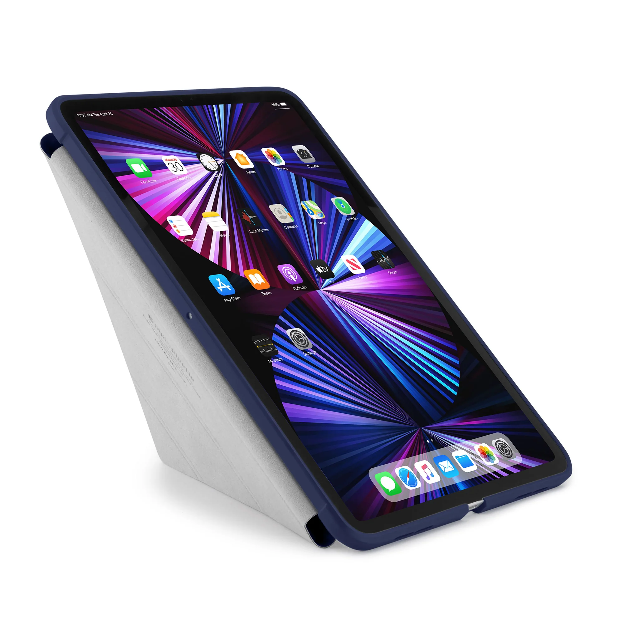 PIPETTO Origami No1 Case for 11" iPad Pro (5th-6th Gen) - Dark Blue - Image 4