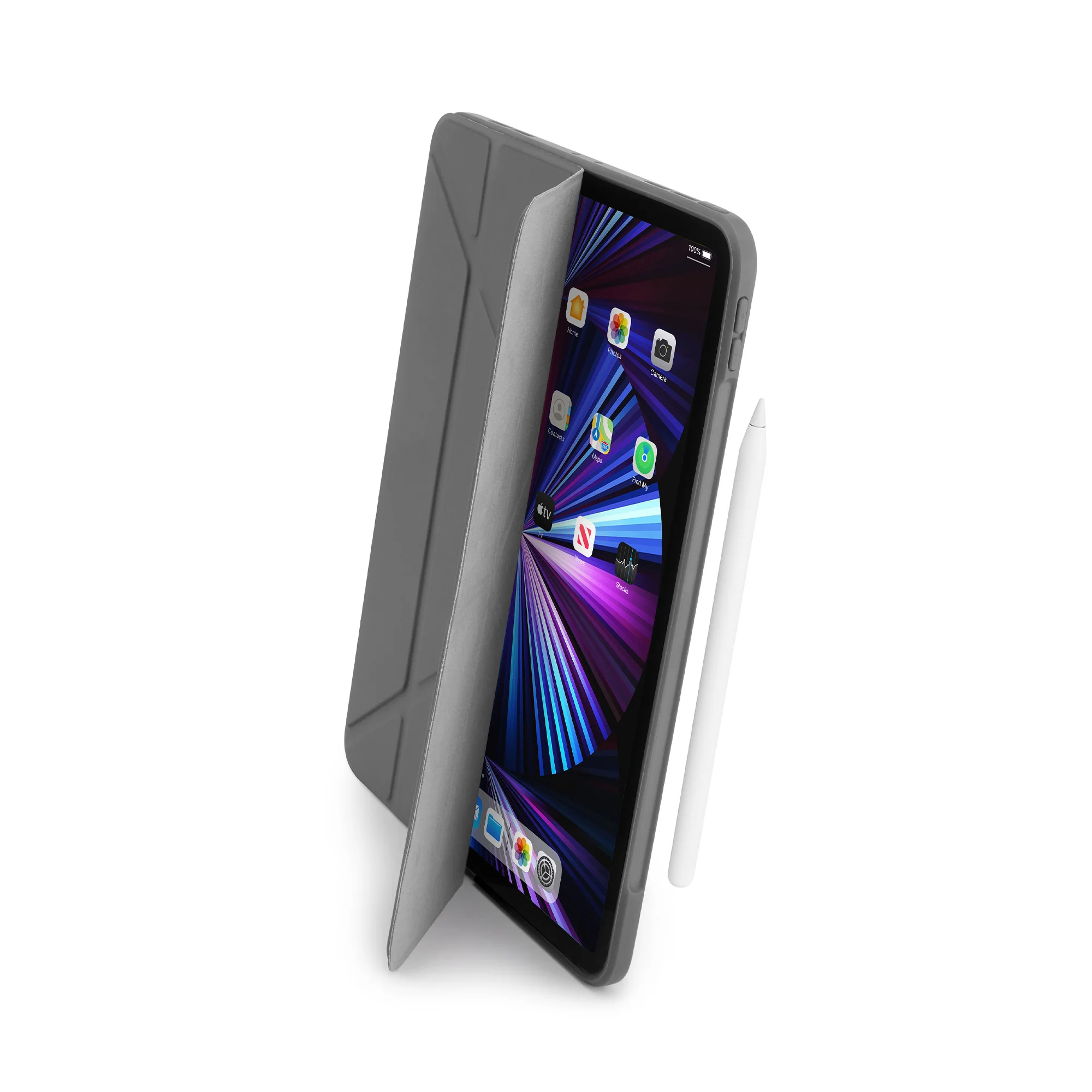 PIPETTO Origami No1 Case for 11" iPad Pro (5th-6th Gen) - Dark Grey - Image 6