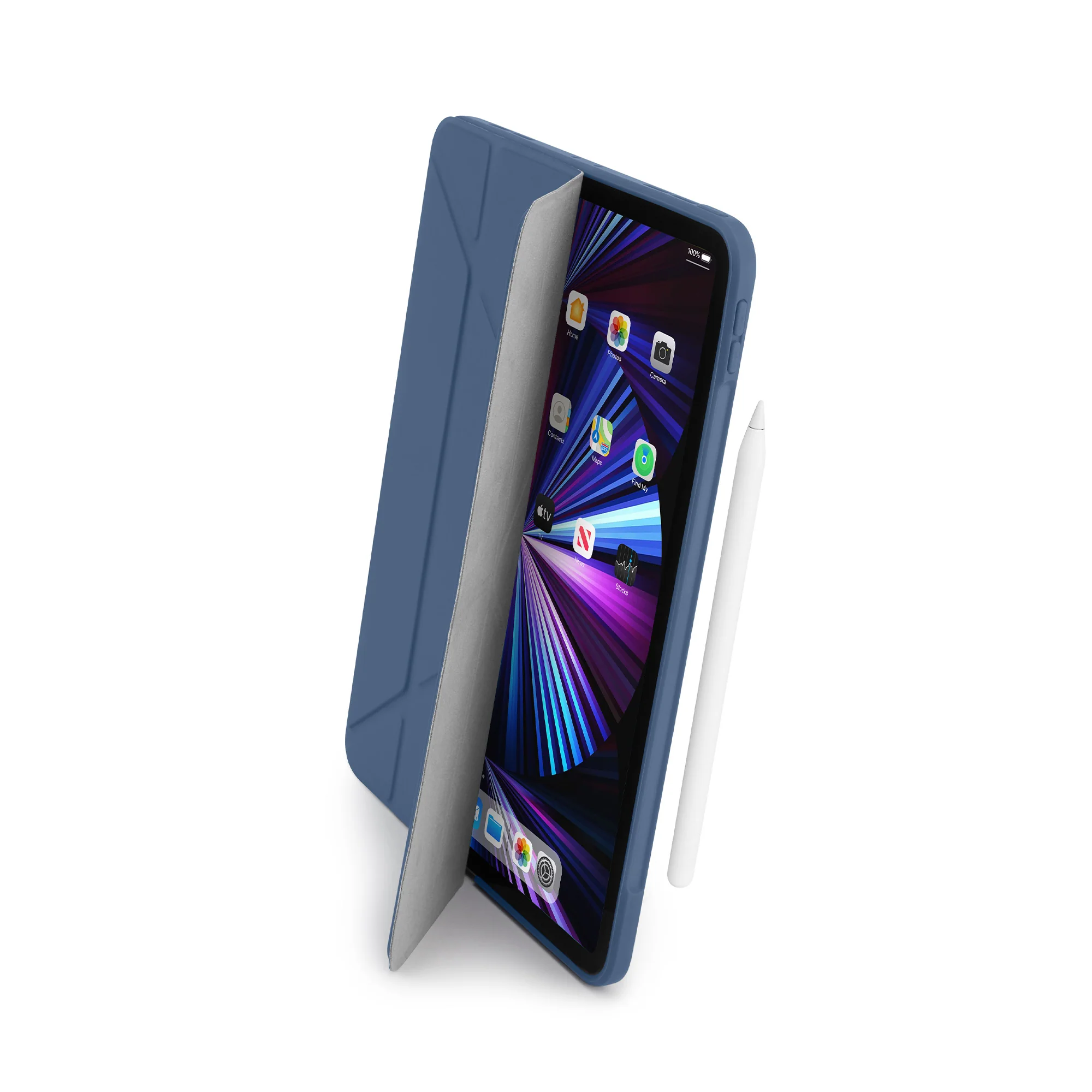 PIPETTO Origami No1 Case for 11" iPad Pro (5th-6th Gen) - Navy - Image 5