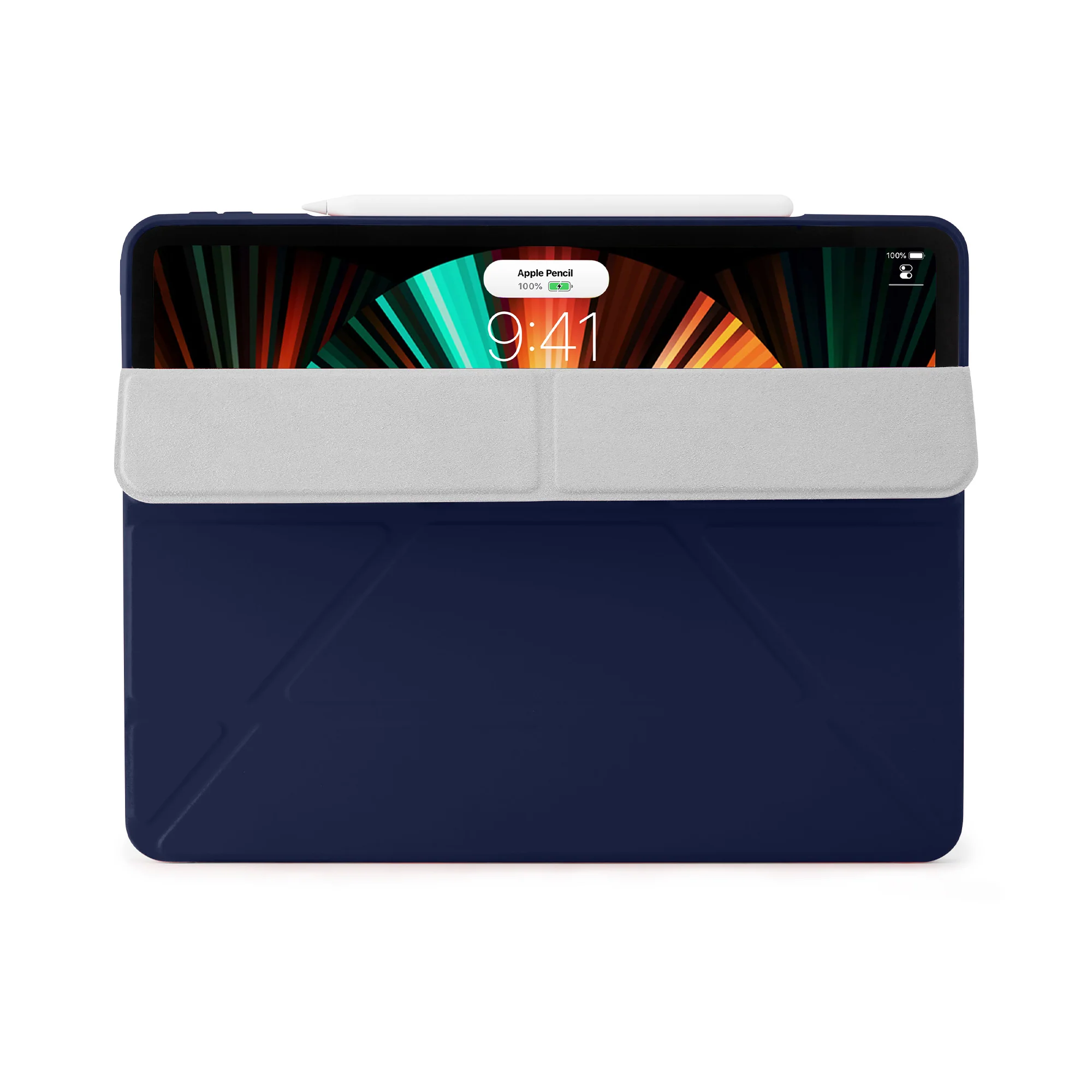 PIPETTO Origami No1 Case for 12.9" iPad Pro (3rd-6th Gen) - Dark Blue - Image 4